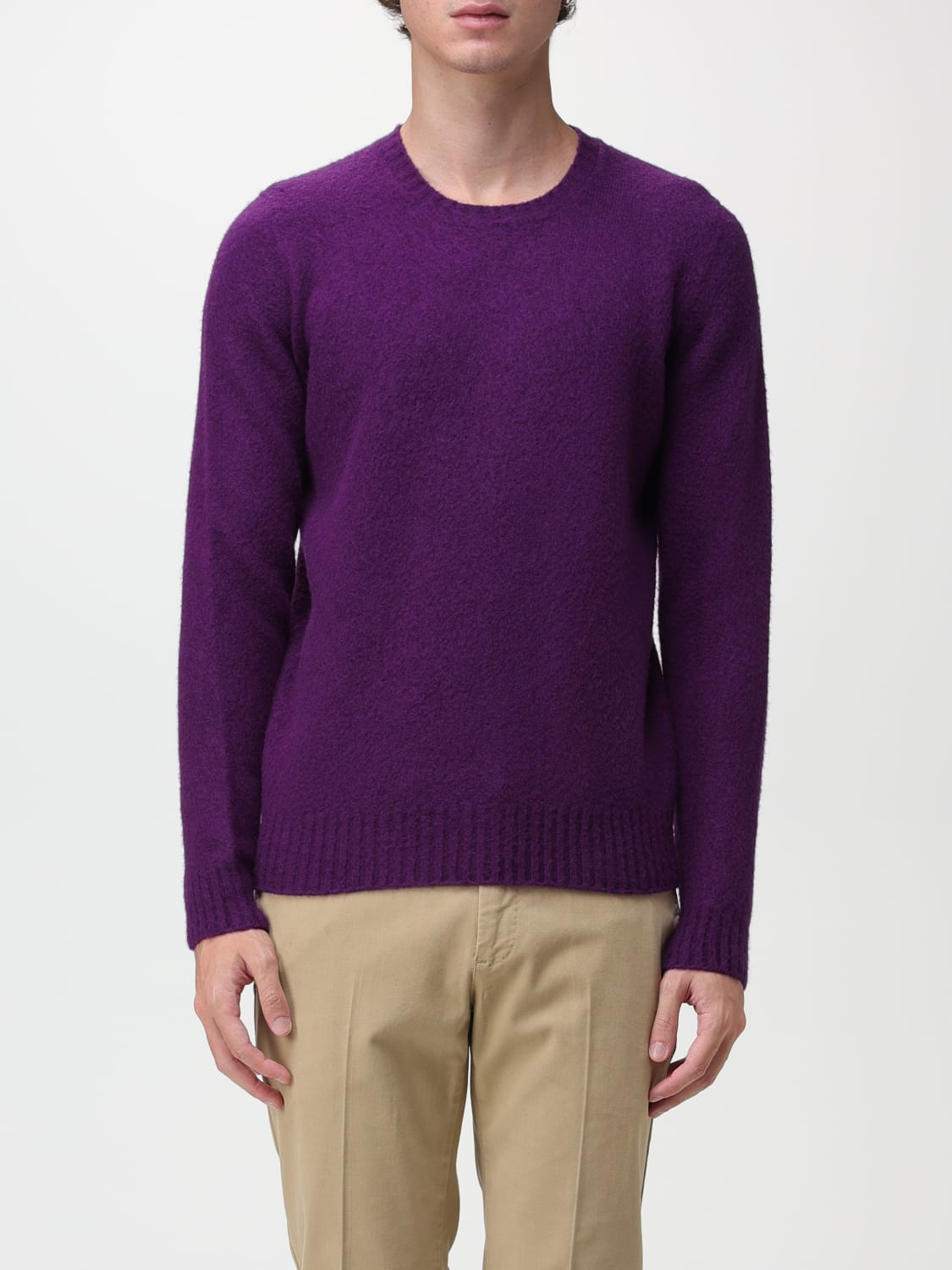 Drumohr Outlet basic shirt Violet Drumohr sweater D8W103G online at GIGLIO.COM