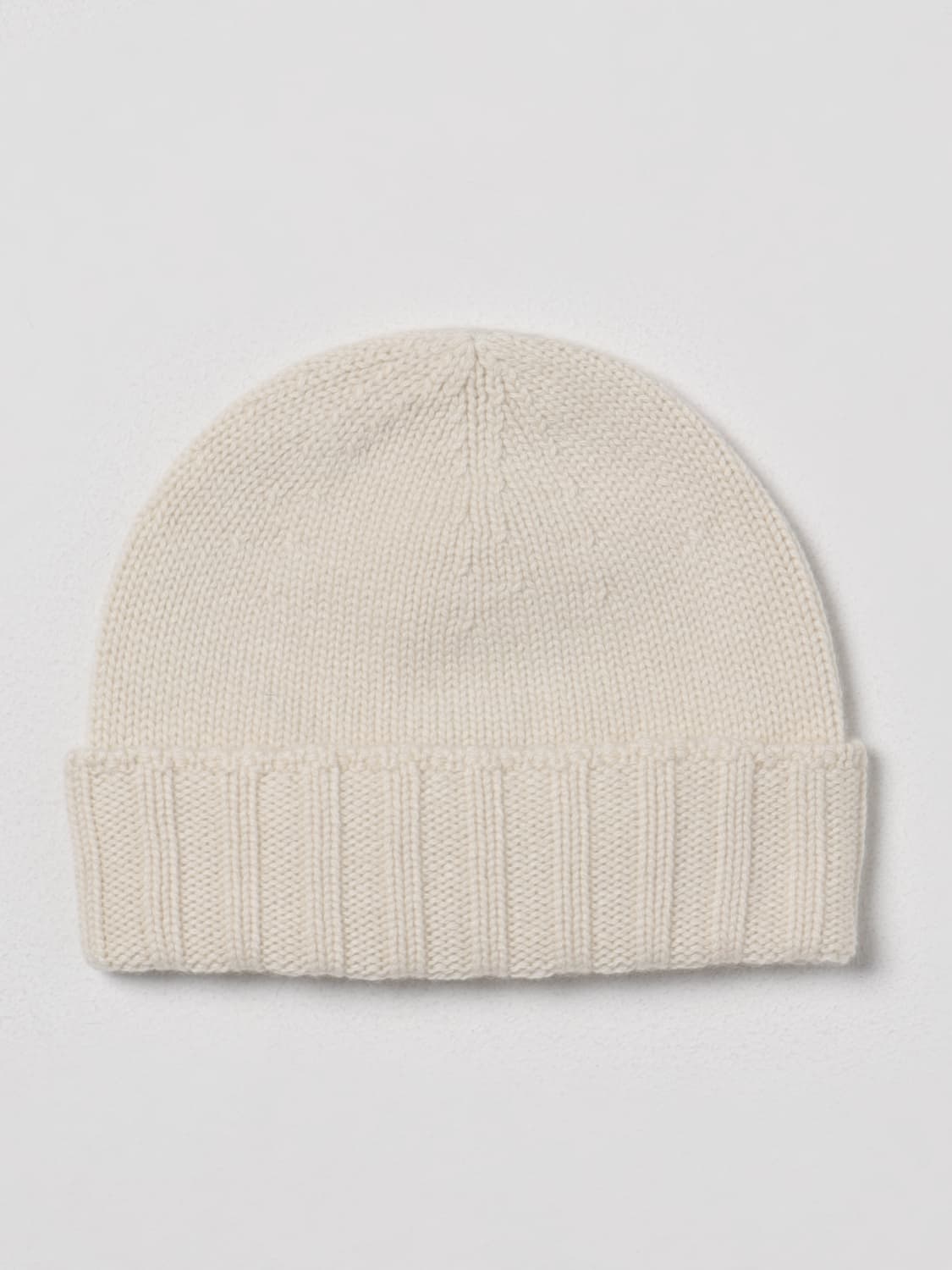 DRUMOHR HAT: Drumohr hat in tricot cashmere, White - Img 1