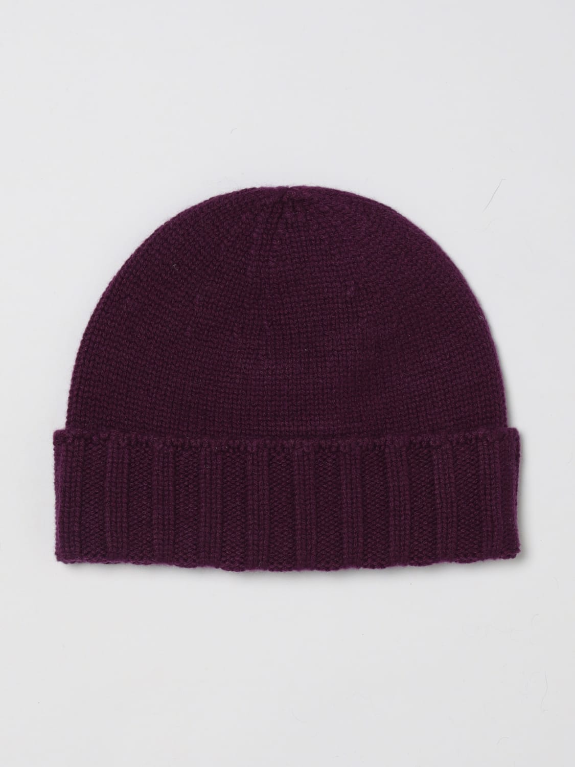 DRUMOHR HAT: Drumohr hat in tricot cashmere, Violet - Img 2
