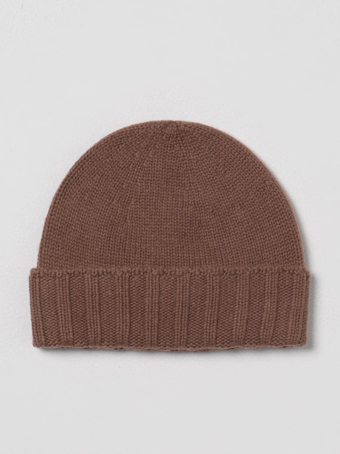 DRUMOHR HAT: Drumohr hat in tricot cashmere, Brown - Img 1