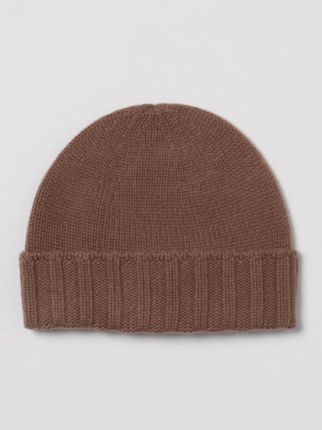 DRUMOHR HAT: Drumohr hat in tricot cashmere, Brown - Img 2