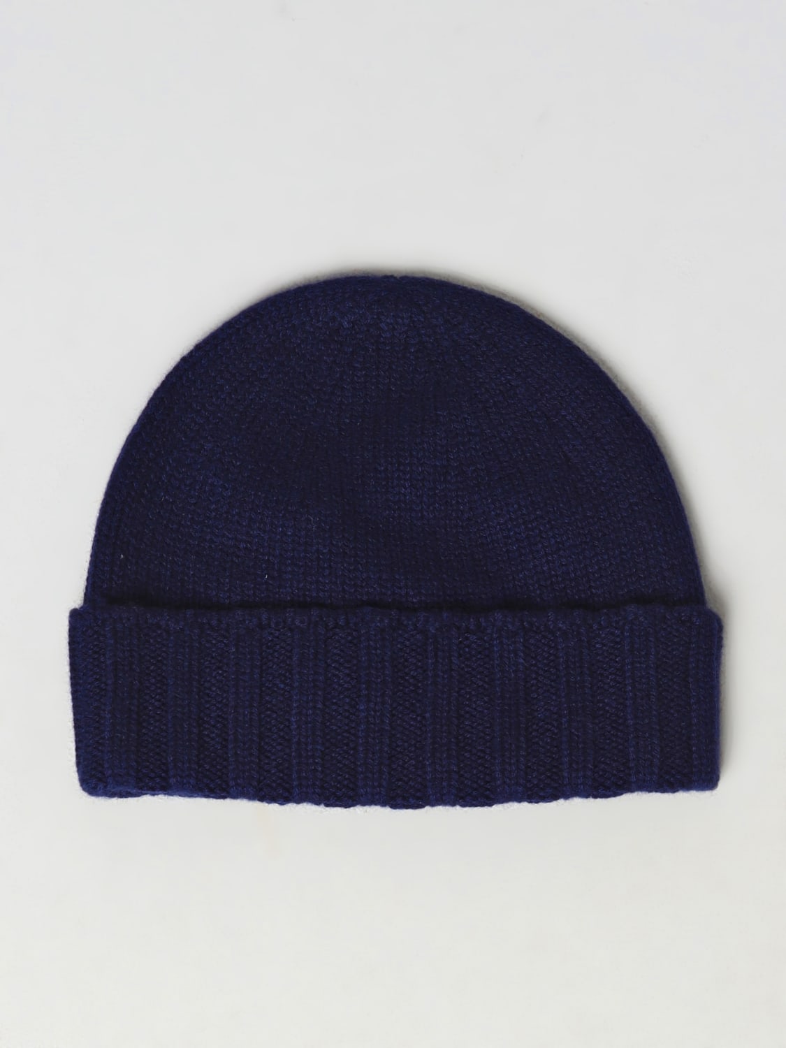DRUMOHR CAPPELLO: Cappello Drumohr in cashmere tricot, Blue 1 - Img 1