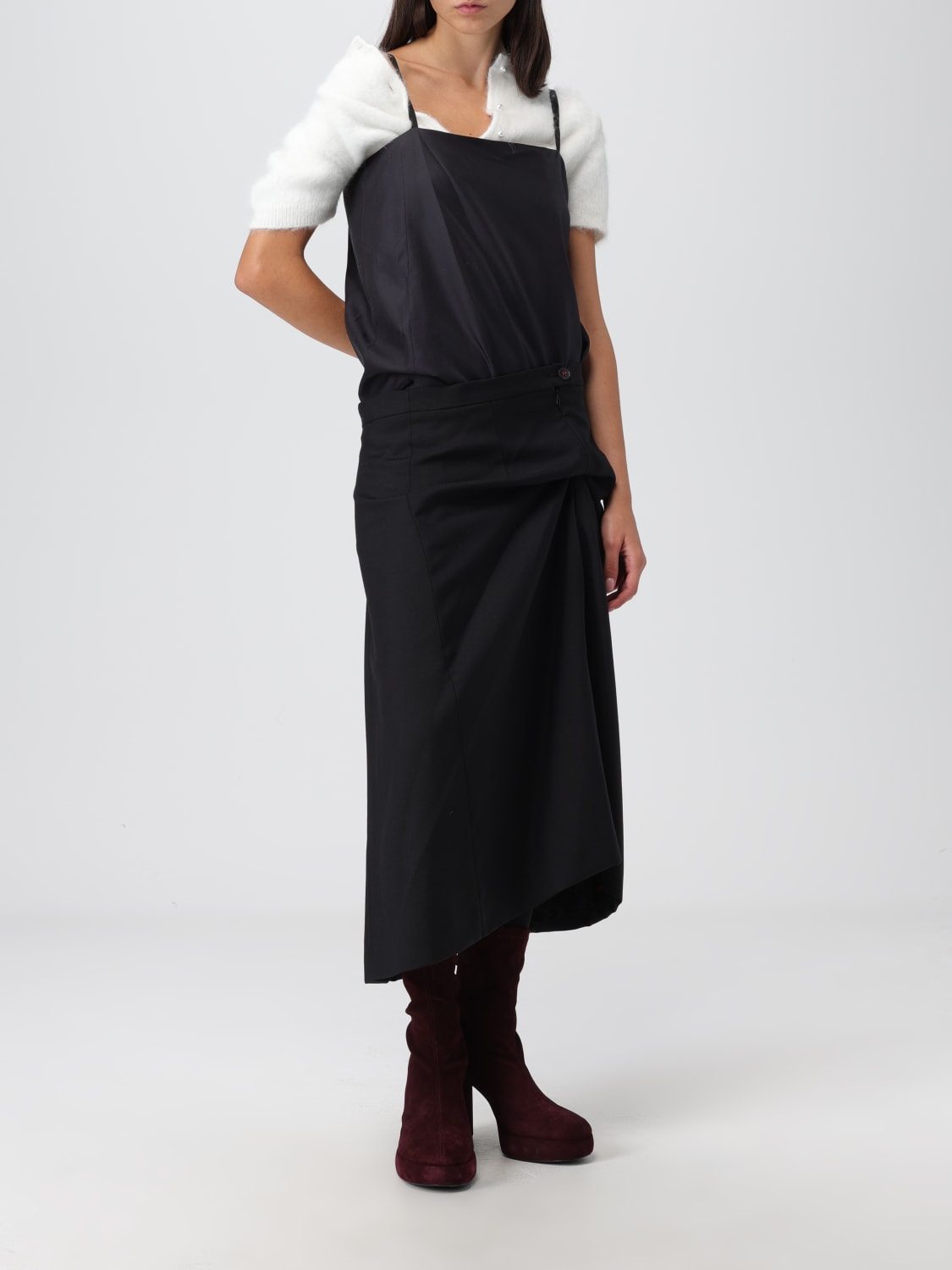 MAISON MARGIELA DRESS: Maison Margiela wool suit, Black - Img 2