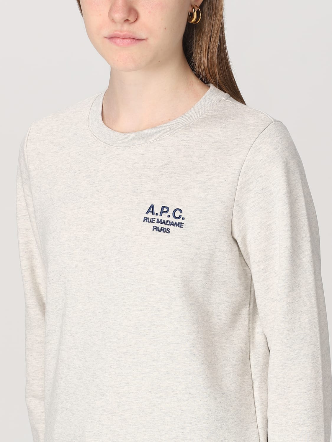 A.P.C.：スウェットシャツ レディース - グレー | GIGLIO.COM ...