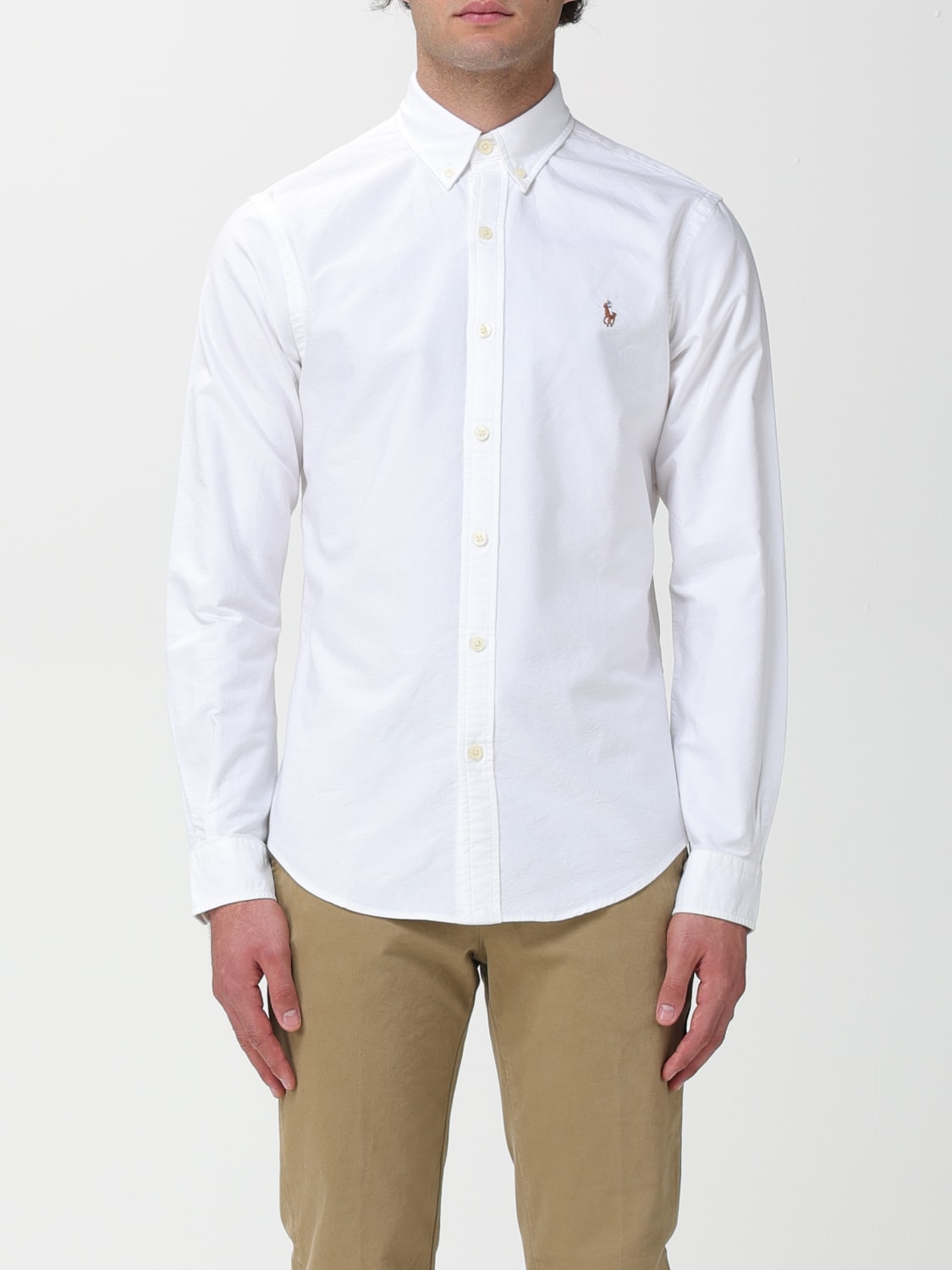 POLO RALPH LAUREN CAMISA: Camisa hombre Polo Ralph Lauren, Blanco - Img 1