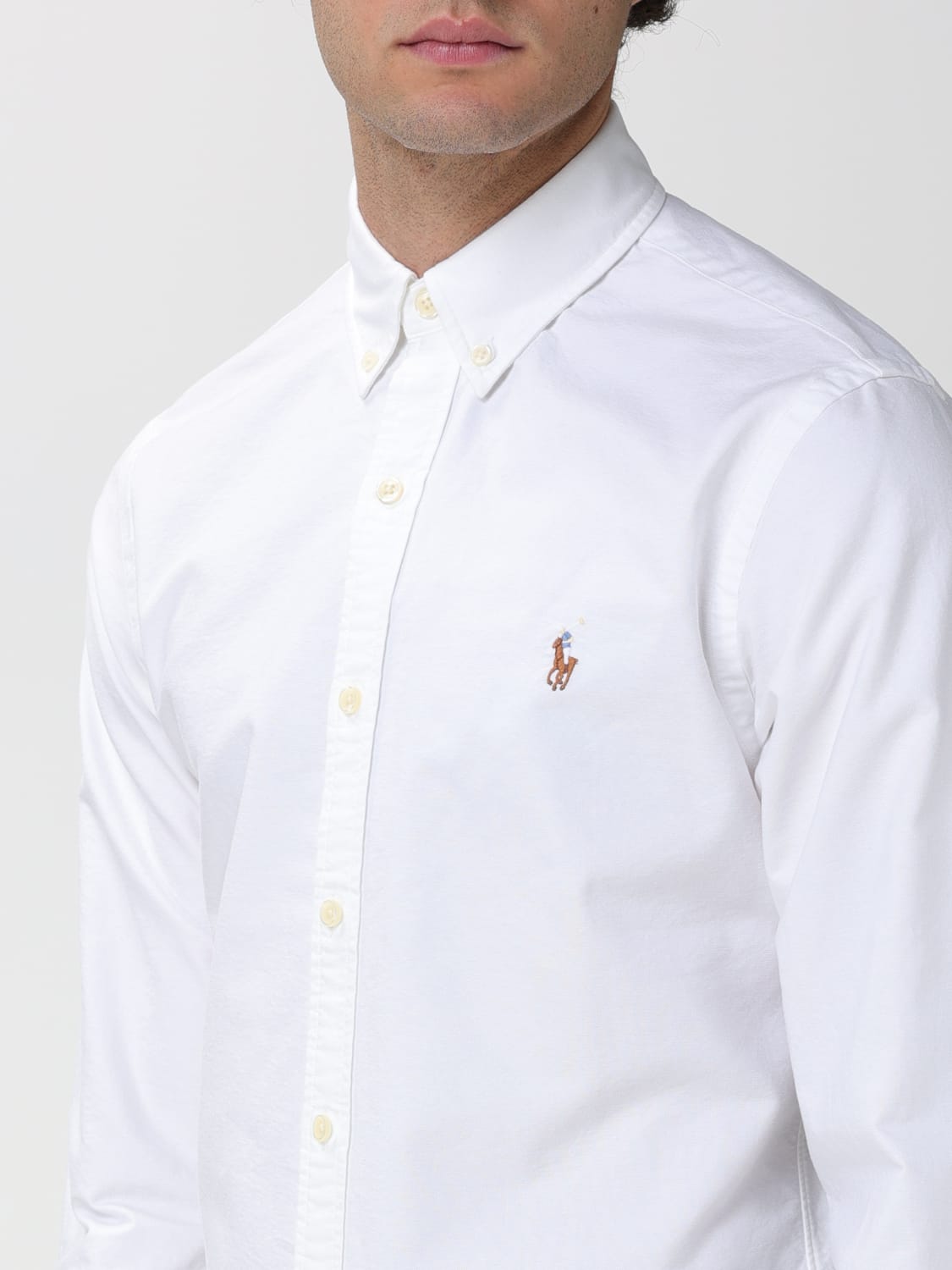 POLO RALPH LAUREN CAMISA: Camisa hombre Polo Ralph Lauren, Blanco - Img 3