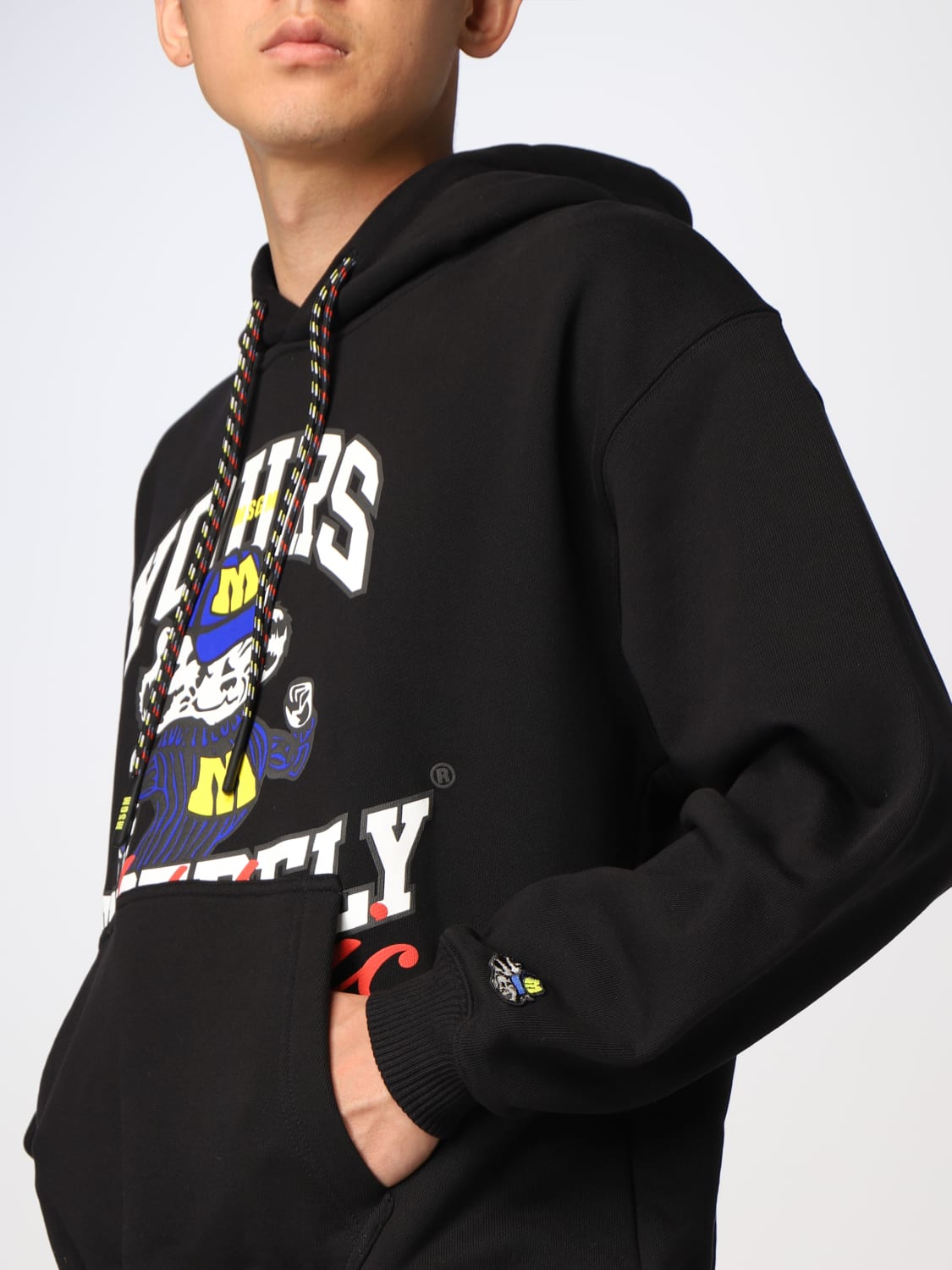 MSGM SWEATSHIRT: Sweatshirt herren MSGM, Schwarz - Img 4