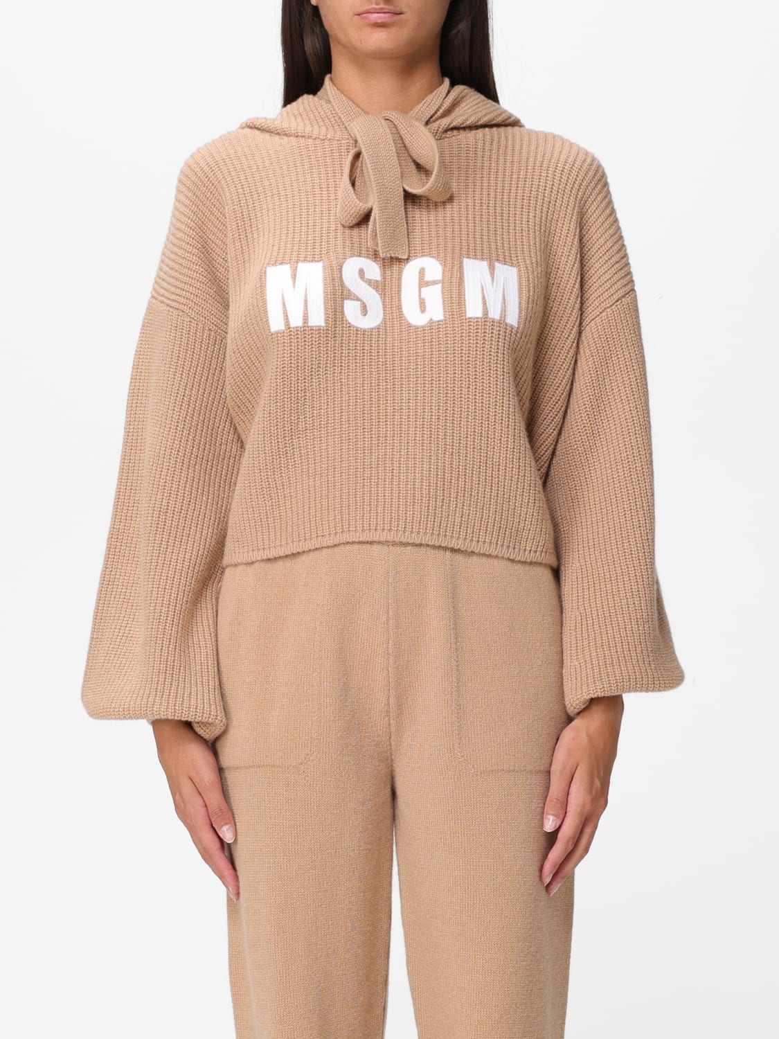 Msgm sweater in wool and cashmere