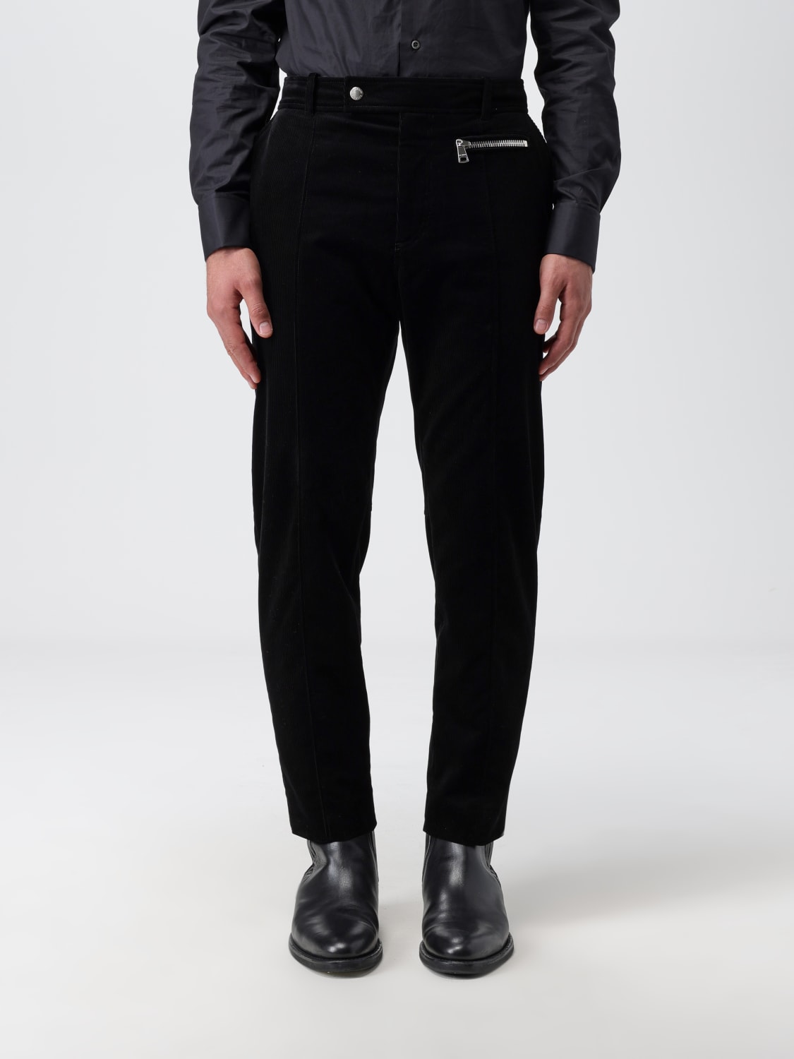 BALMAIN: corduroy pants - Black | Balmain pants BH1PO066CE10 BALMAIN: corduroy pants - Black | Balmain pants BH1PO066CE10