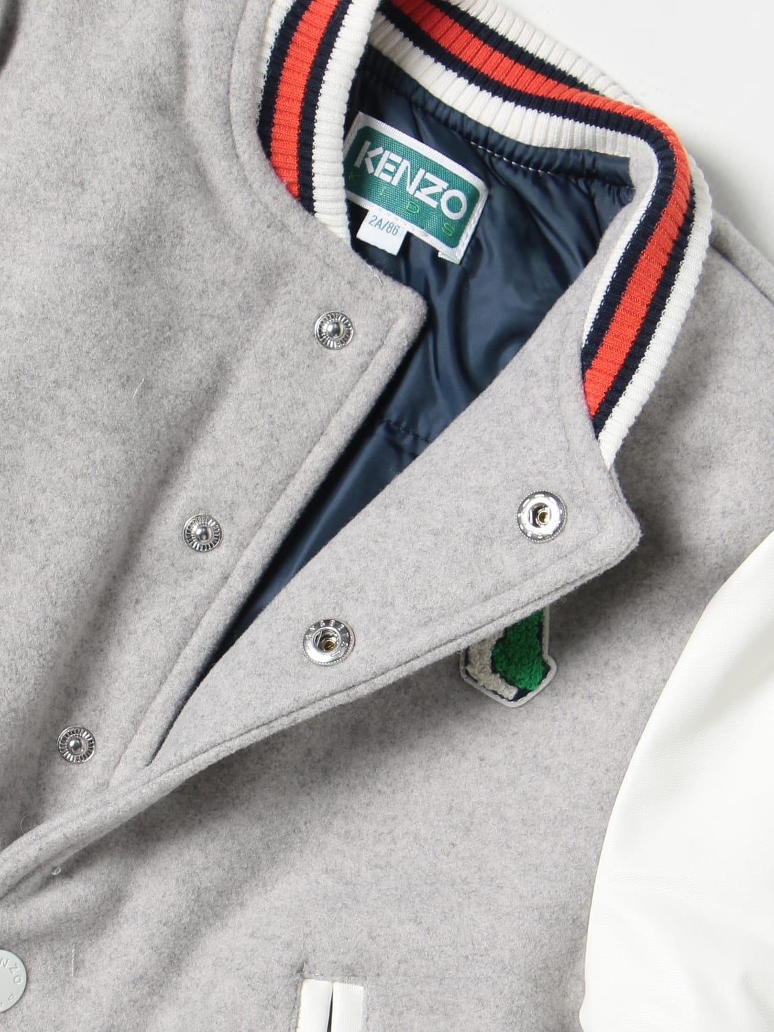 KENZO KIDS Jacket kids Grey Kenzo Kids jacket K26096 online at GIGLIO.COM