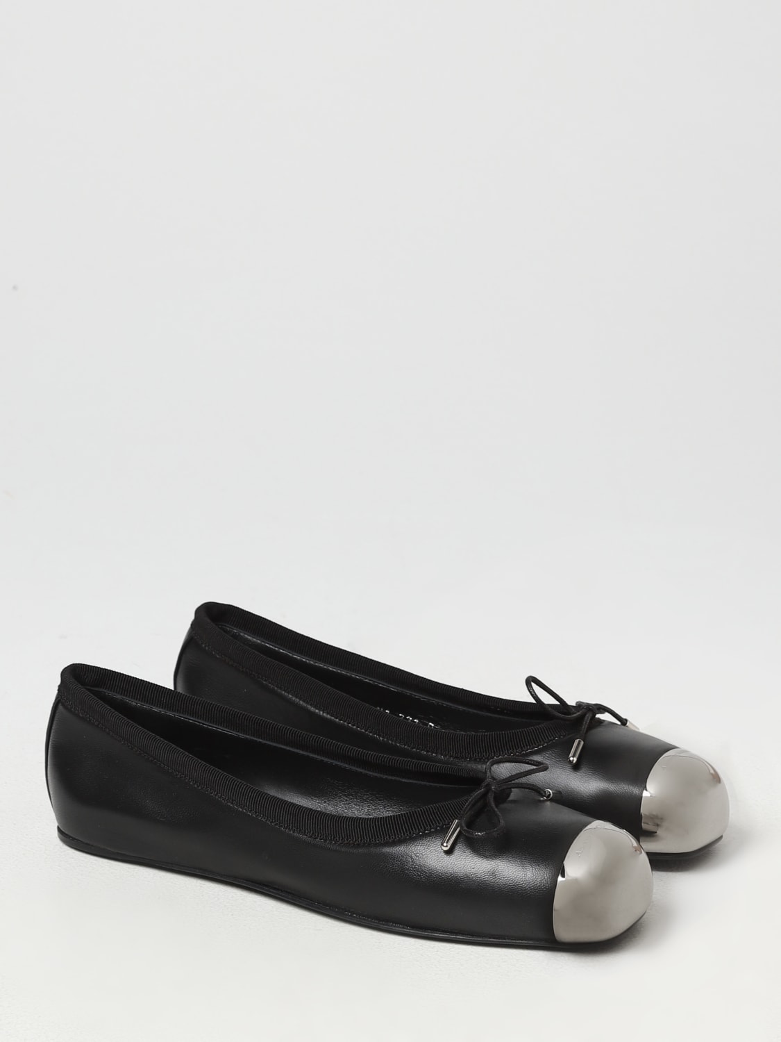 フラットシューズ Ballerinas - Alexander McQueen - Cuir - Black Alexander McQueen 20mm Armadillo Ballet Flats | Black | FARFETCH