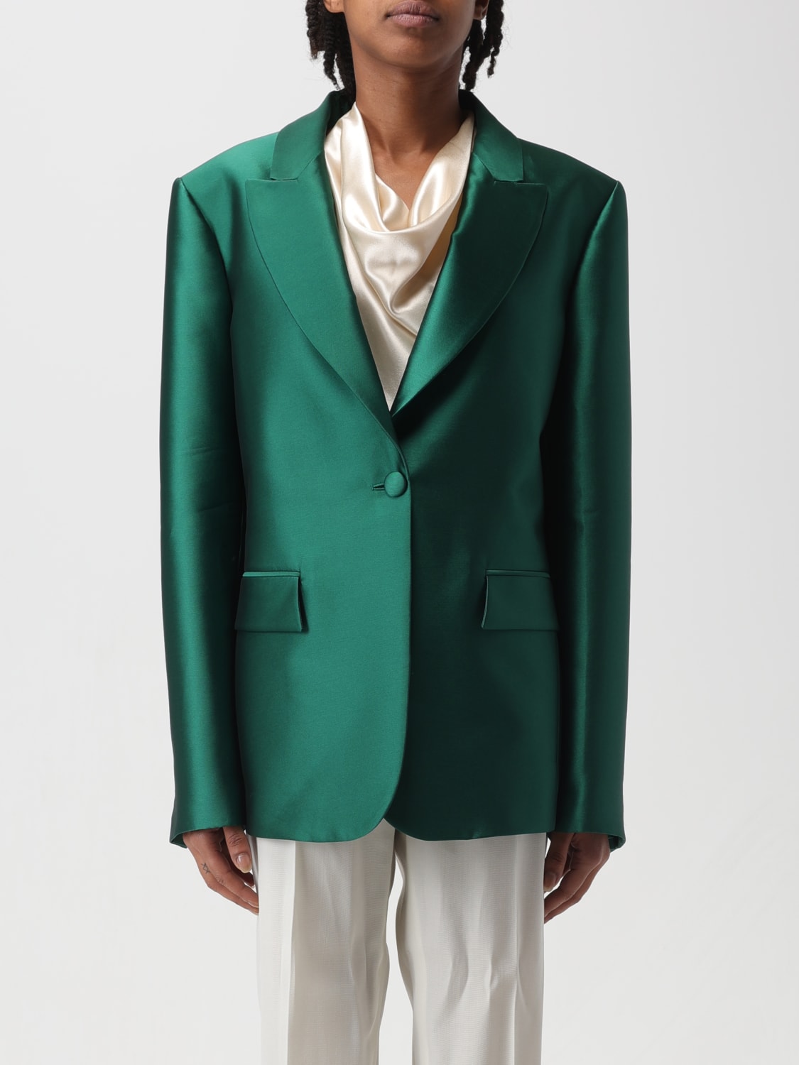 ALBERTA FERRETTI BLAZER: Blazer femme Alberta Ferretti, Vert - Img 1