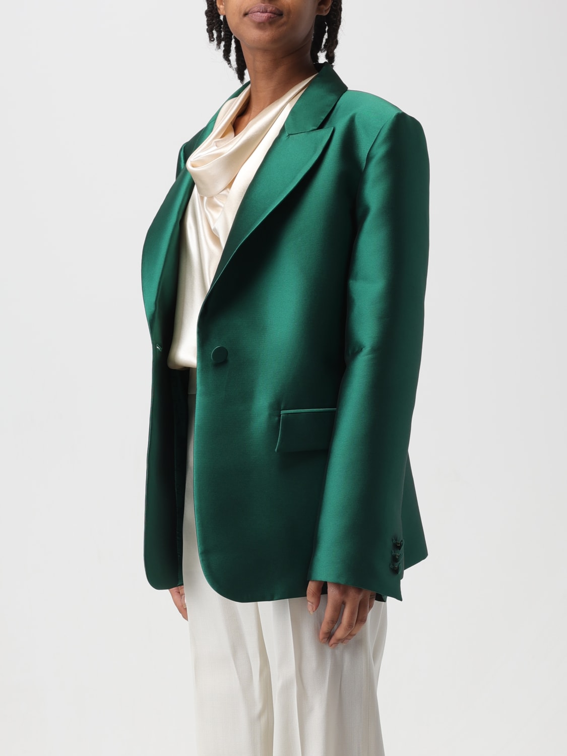 ALBERTA FERRETTI BLAZER: Blazer femme Alberta Ferretti, Vert - Img 3