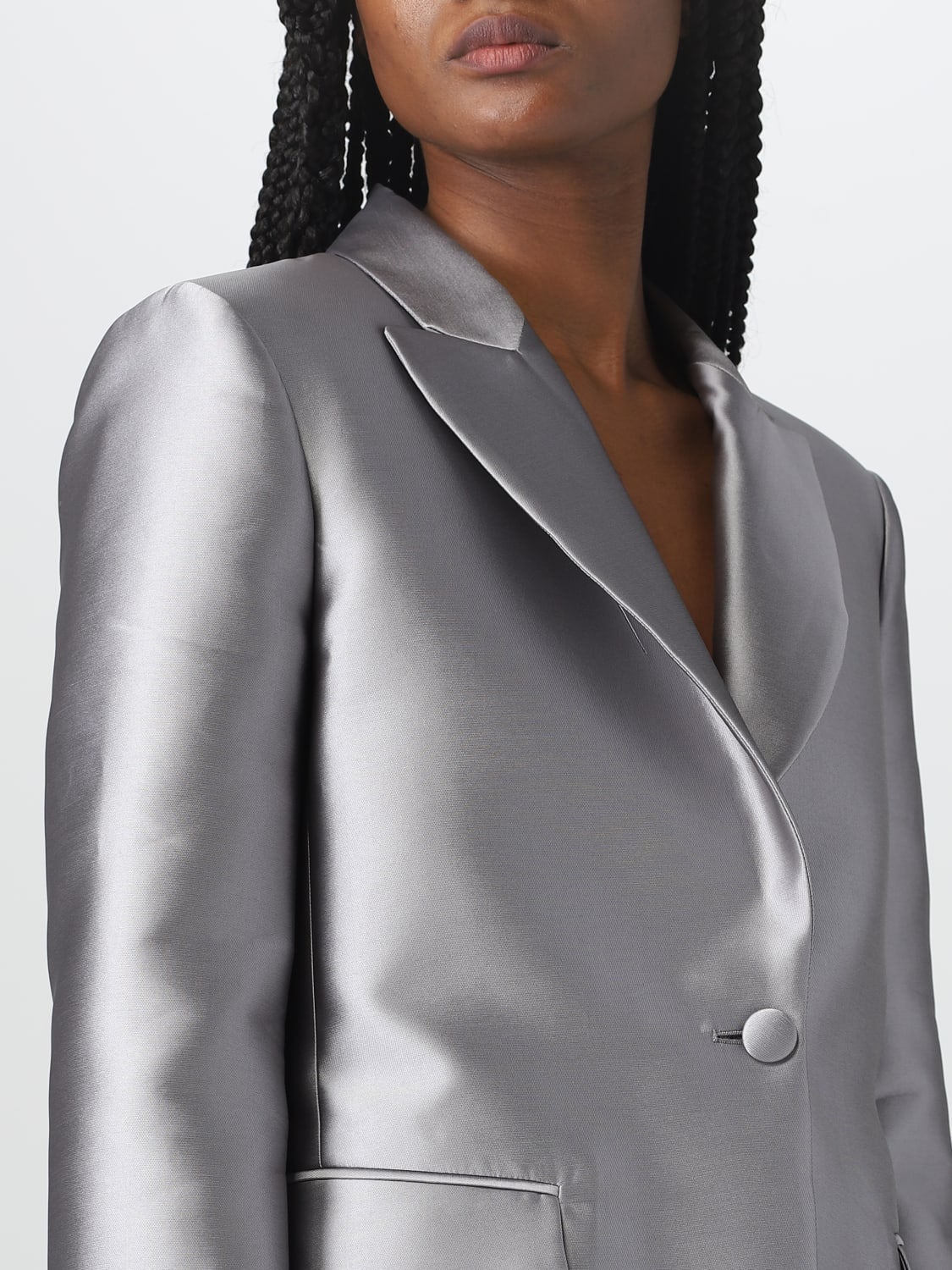 ALBERTA FERRETTI: Blazer woman - Grey | Alberta Ferretti