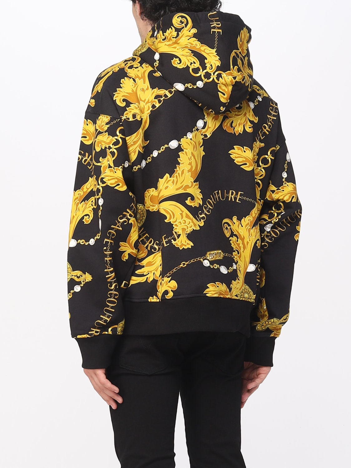 VERSACE JEANS COUTURE SUDADERA: Jersey hombre Versace Jeans Couture, Negro - Img 2