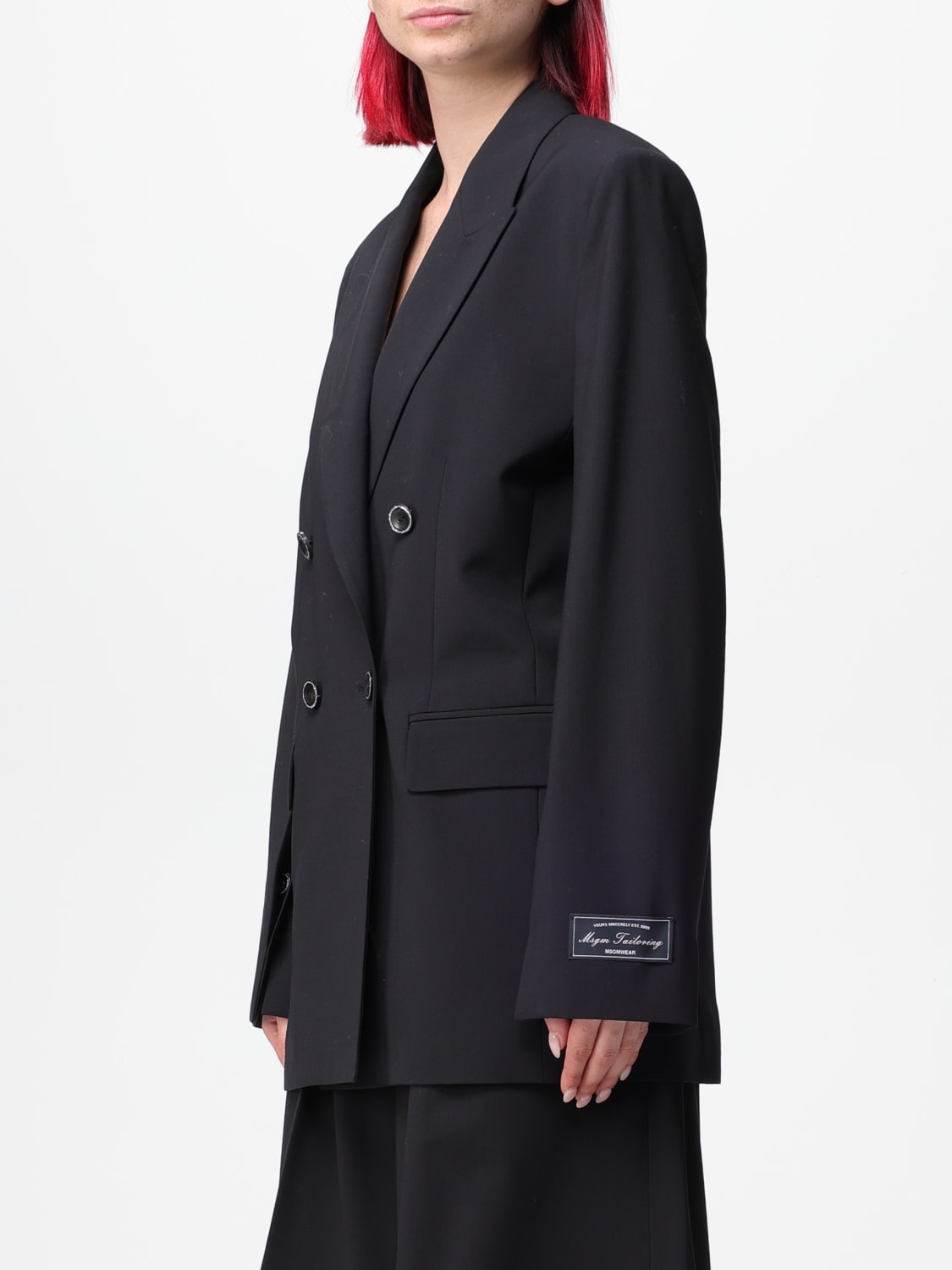 MSGM JACKET: Jacket woman MSGM, Black - Img 3