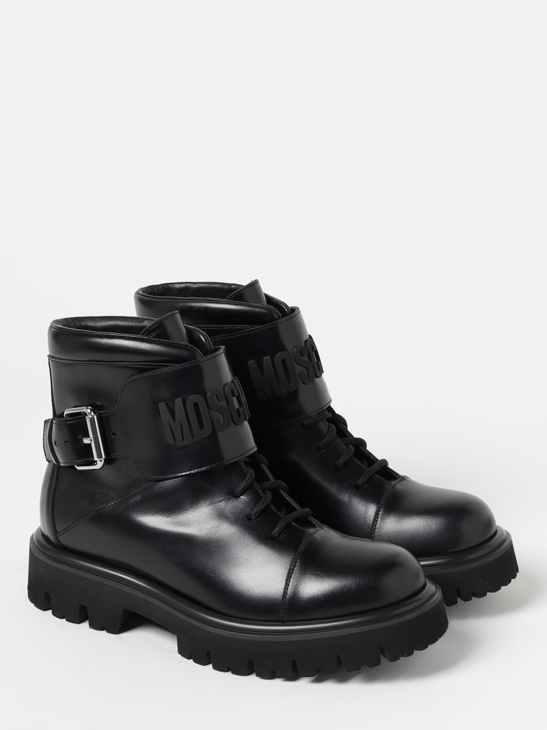 MOSCHINO COUTURE BOTAS: Zapatos hombre Moschino Couture, Negro - Img 2