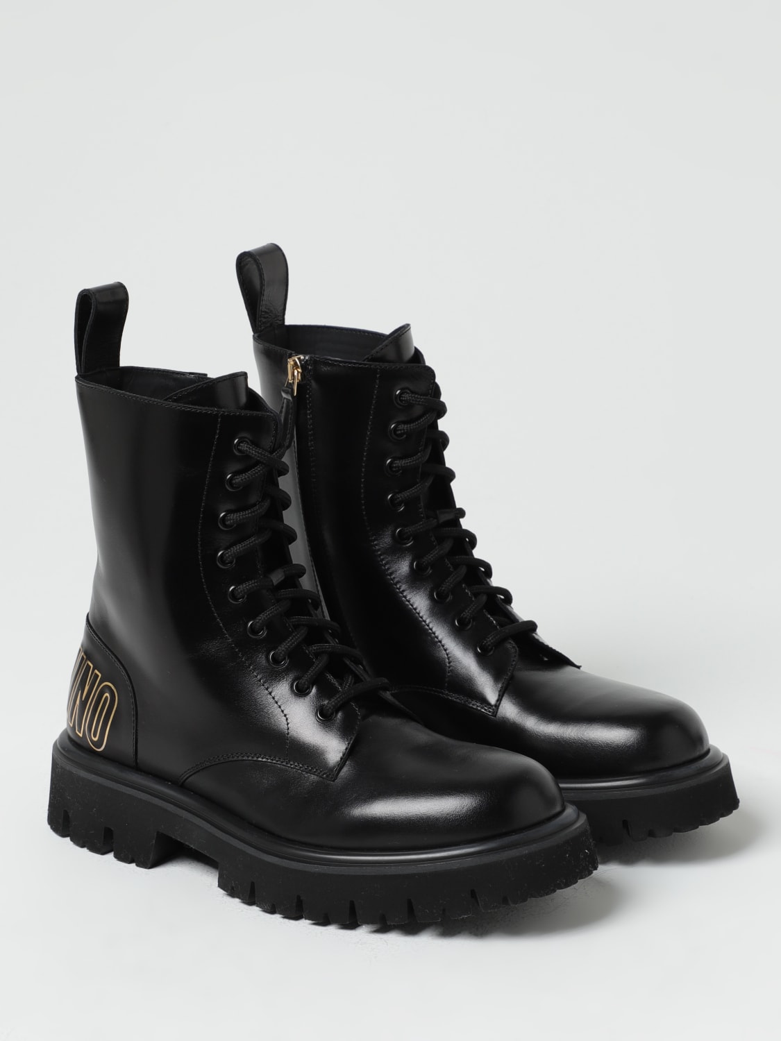 MOSCHINO COUTURE BOTAS: Zapatos hombre Moschino Couture, Negro - Img 2