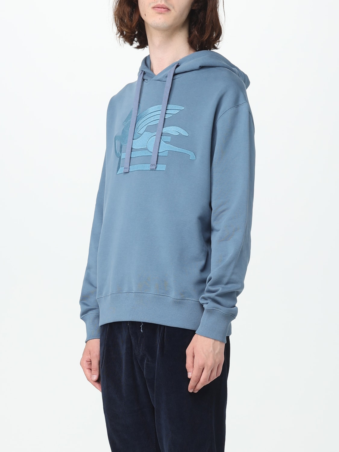 ETRO SWEATSHIRT: Pull homme Etro, Bleu - Img 4