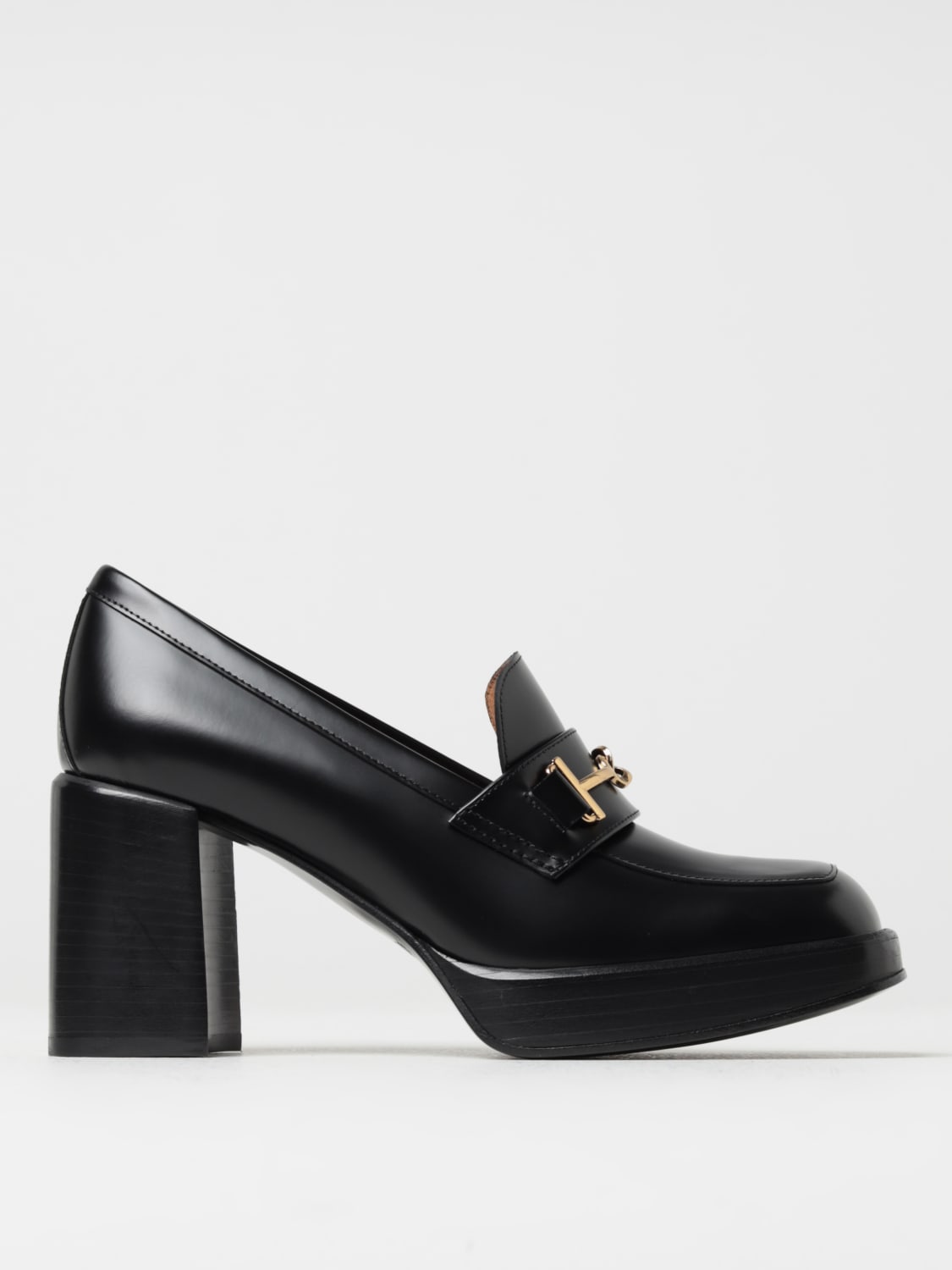 TOD'S: Mary Jane in brushed leather with horsebit - Black | Tod's high ...