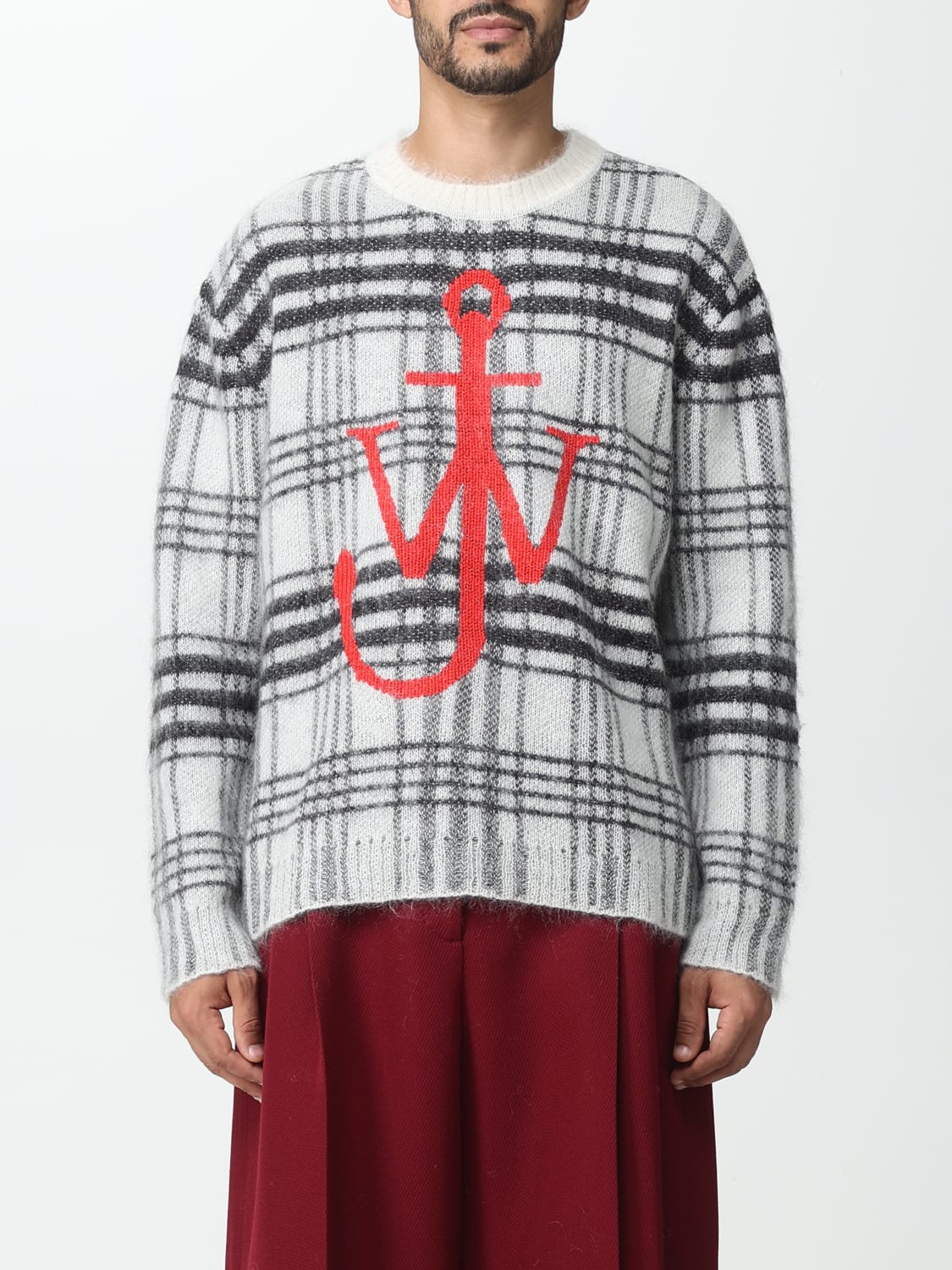 JW ANDERSON PULL: Pull homme Jw Anderson, Blanc - Img 1