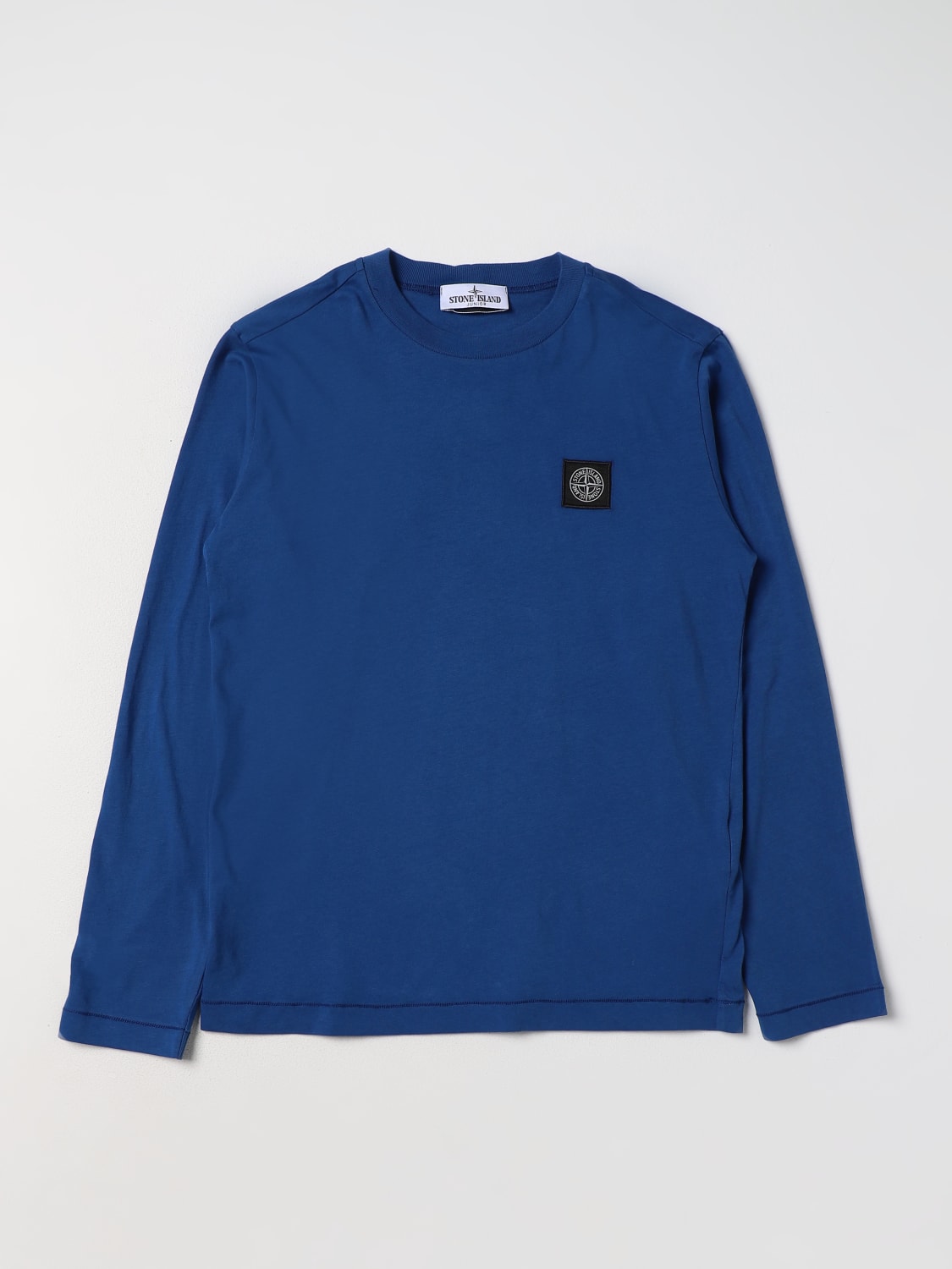 STONE ISLAND JUNIOR basic t shirt Navy Stone Island Junior t shirt 20447 online at GIGLIO.COM