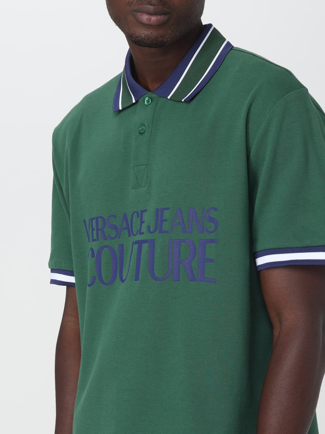 Versace Jeans Couture Outlet: polo shirt in cotton with logo