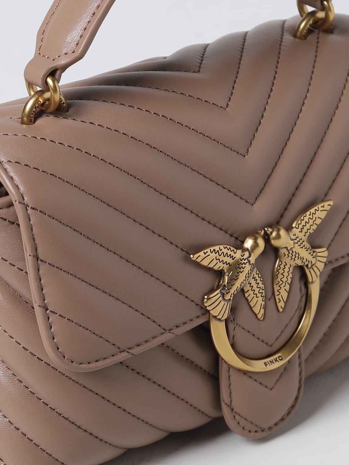 PINKO MINI BOLSO: Bolso de hombro mujer Pinko, Beige - Img 3