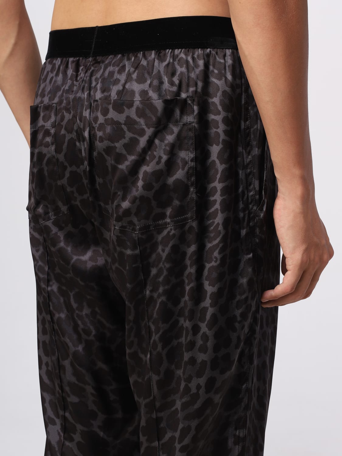 Tom Ford Outlet pajamas in printed silk Blue Tom Ford pajamas T4H201310 online at GIGLIO.COM