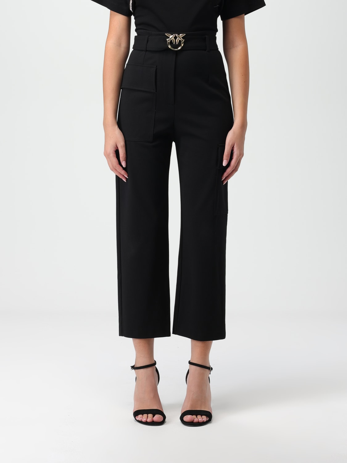 パンツ PINKO Women Straight Pants 101859A184 Z99 Black Pinko Outlet: Pants woman - Black | Pinko pants 101859A184