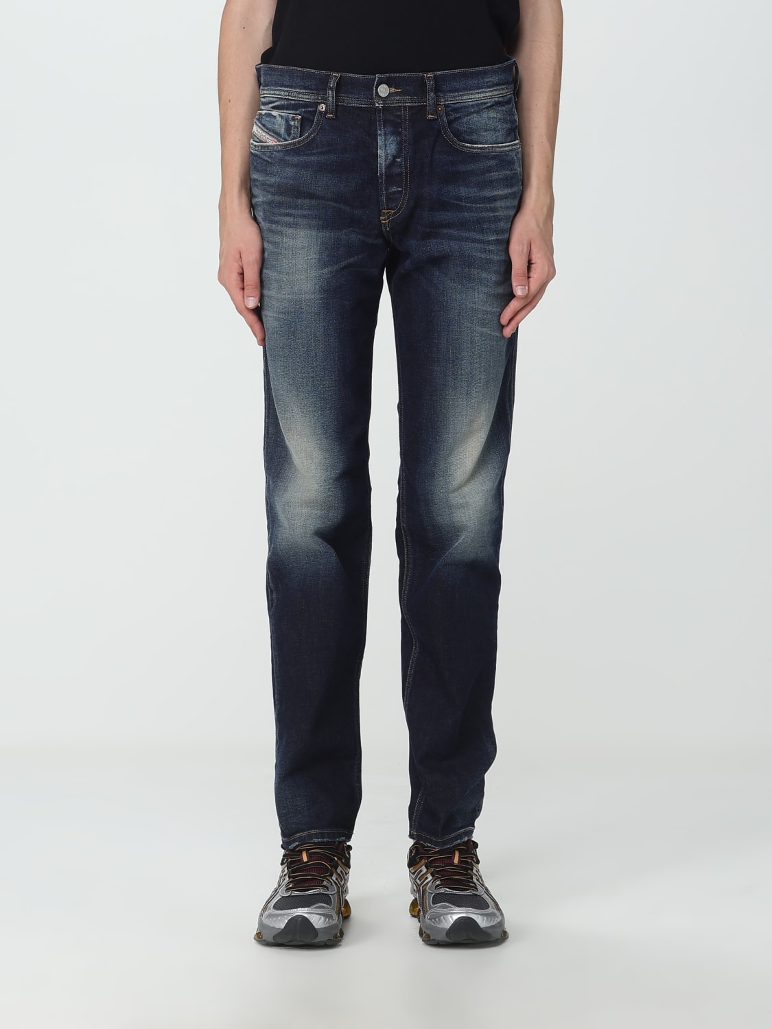 Giglio Jeans Diesel in denim con effetto washed