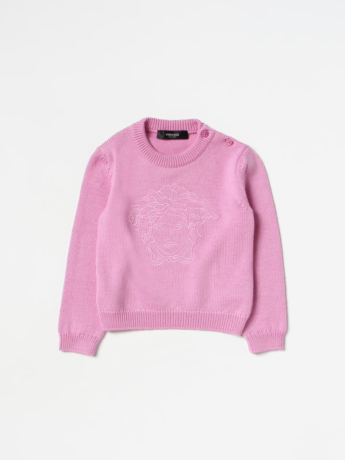 VERSACE SWEATER: Sweater kids Versace Young, Pink - Img 1