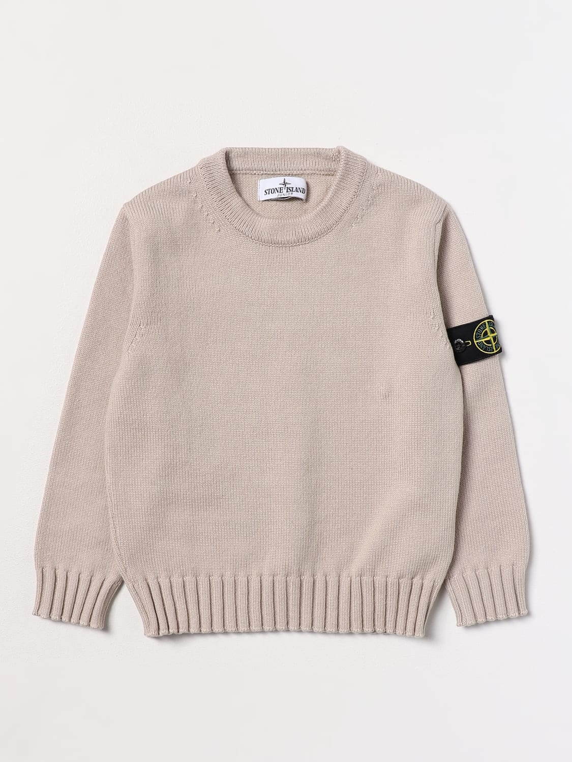 STONE ISLAND JUNIOR 毛衣: 毛衣 儿童 Stone Island Junior, 鸽子灰色 - Img 1