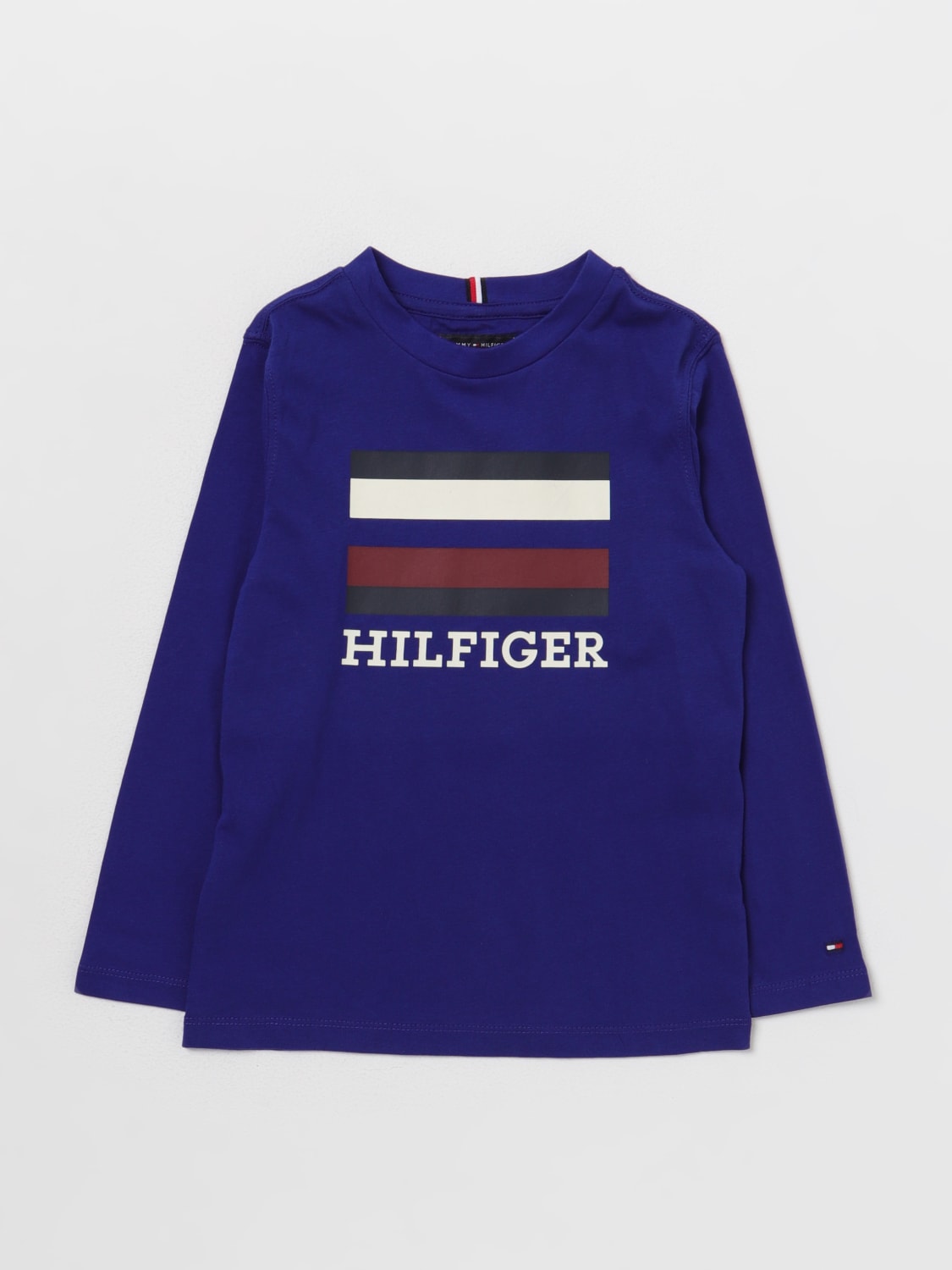 TOMMY HILFIGER T-SHIRT: Tommy Hilfiger cotton t-shirt, Royal Blue - Img 1