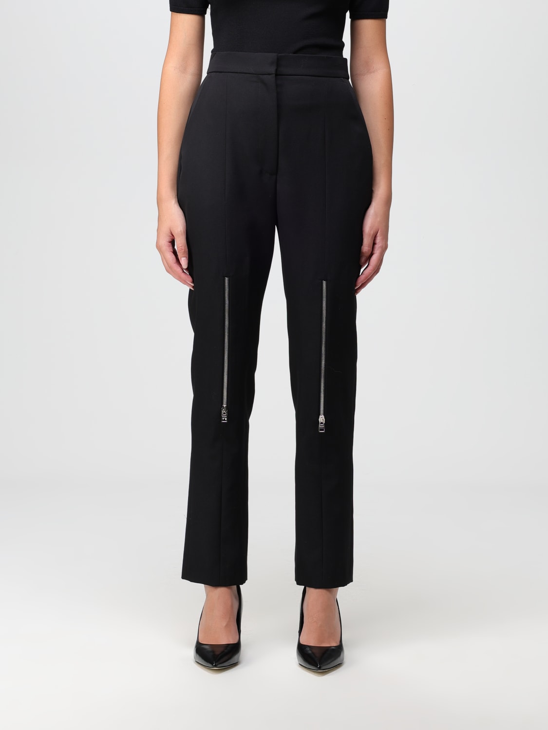 ALEXANDER MCQUEEN PANTS: Alexander McQueen wool pants, Black - Img 1