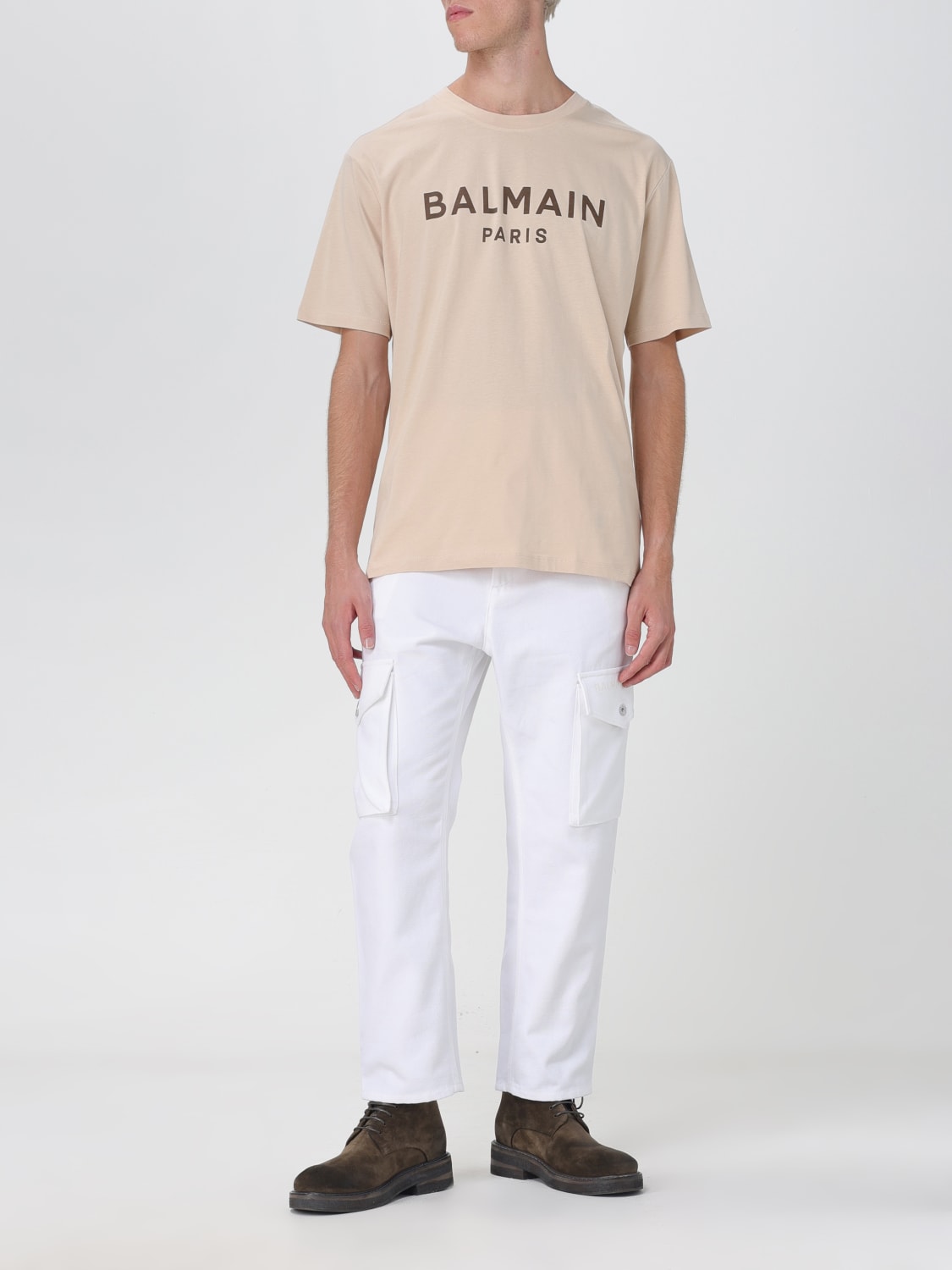 BALMAIN：パンツ メンズ - ホワイト | GIGLIO.COMオンラインのBalmain パンツ BH1PQ006CE25