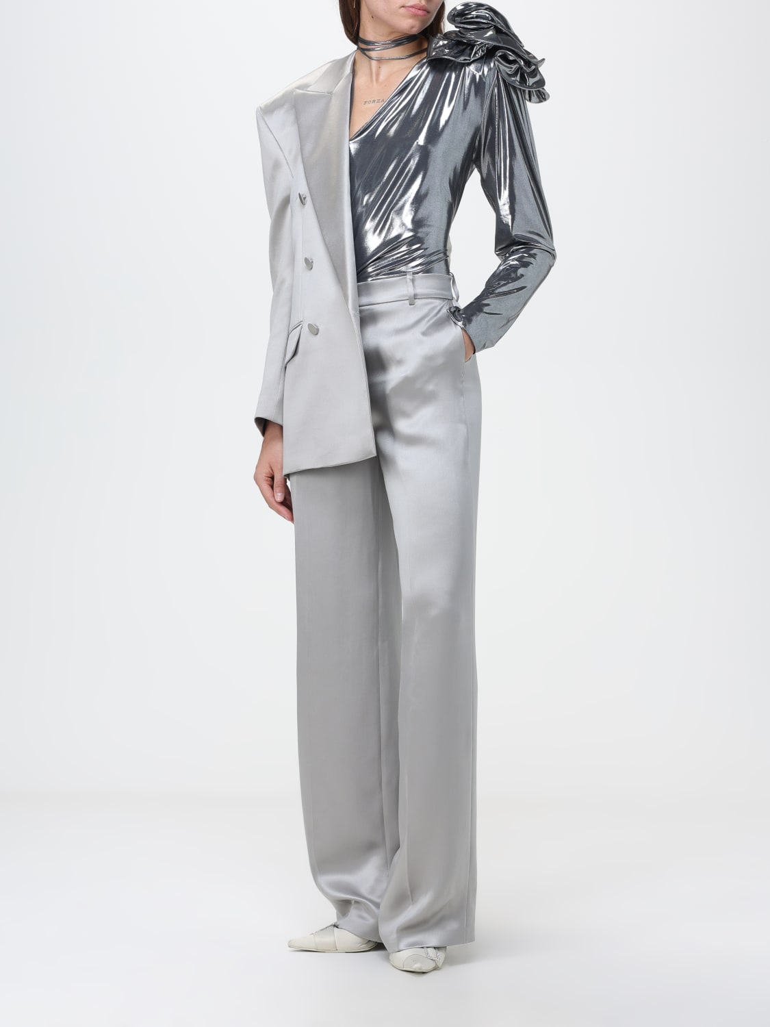 MAGDA BUTRYM PANTS: Pants woman Magda Butrym, Grey - Img 2
