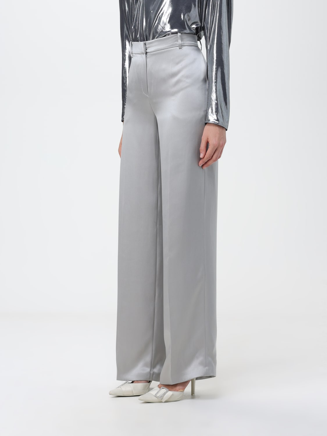 MAGDA BUTRYM PANTS: Pants woman Magda Butrym, Grey - Img 4