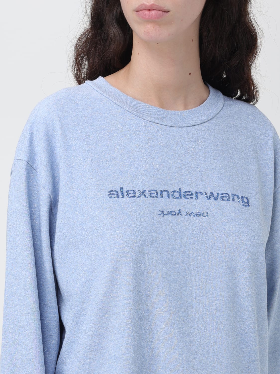 ALEXANDER WANG ハフロコロンクスリフTシャツ UCC3231643 451A Alexander Wangアウトレット：Tシャツ レディース - アジュール