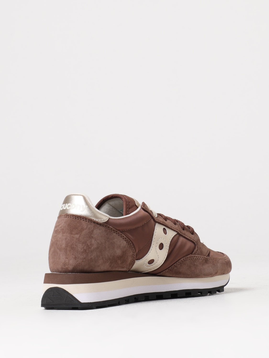 SAUCONY SNEAKERS: Sneakers Jazz Triple Saucony in nylon e suede, Marrone - Img 3