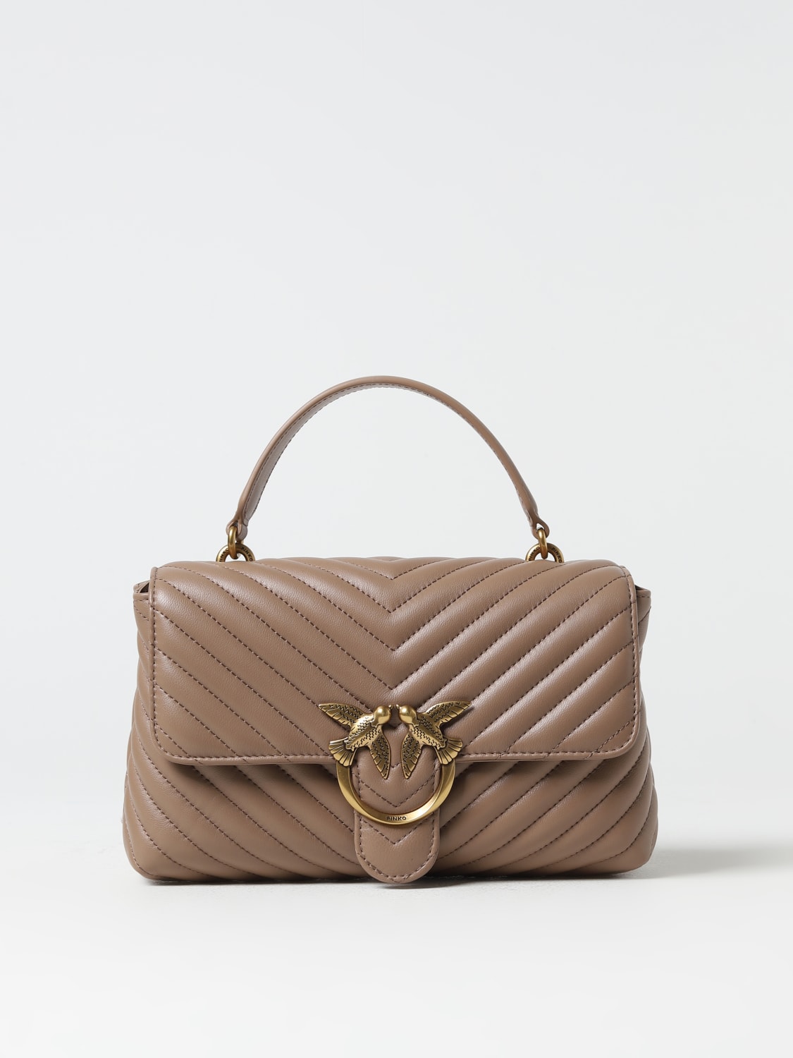 PINKO HANDBAG: Shoulder bag woman Pinko, Beige - Img 1