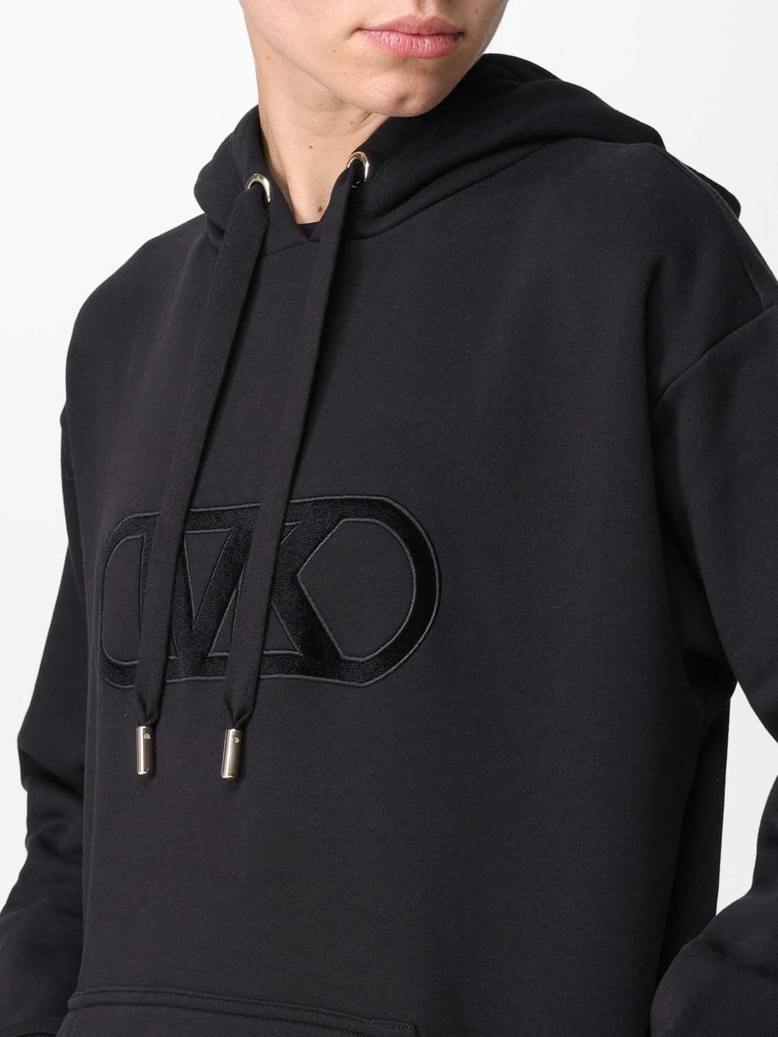 Michael Michael Kors Outlet Sweat shirt femme Noir Sweat Shirt Michael Michael Kors MF351335QU en ligne sur GIGLIO.COM