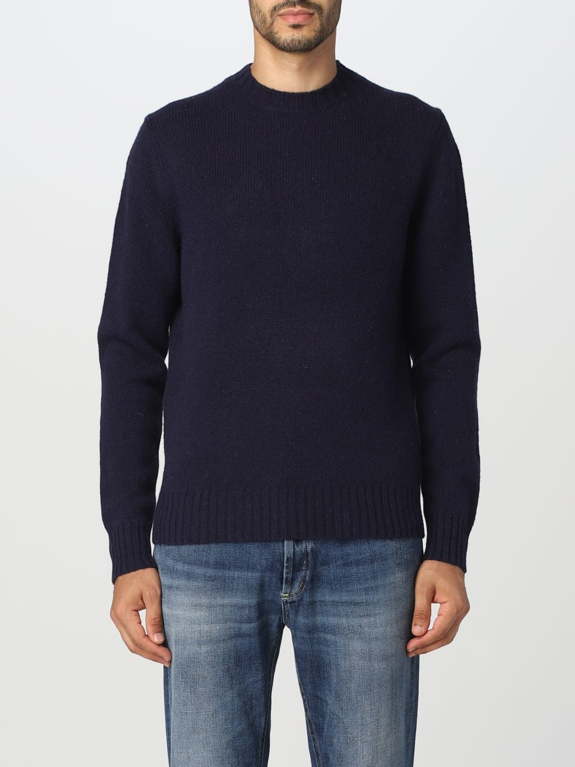 BALLANTYNE SWEATER: Sweatshirt men Ballantyne, Navy - Img 1