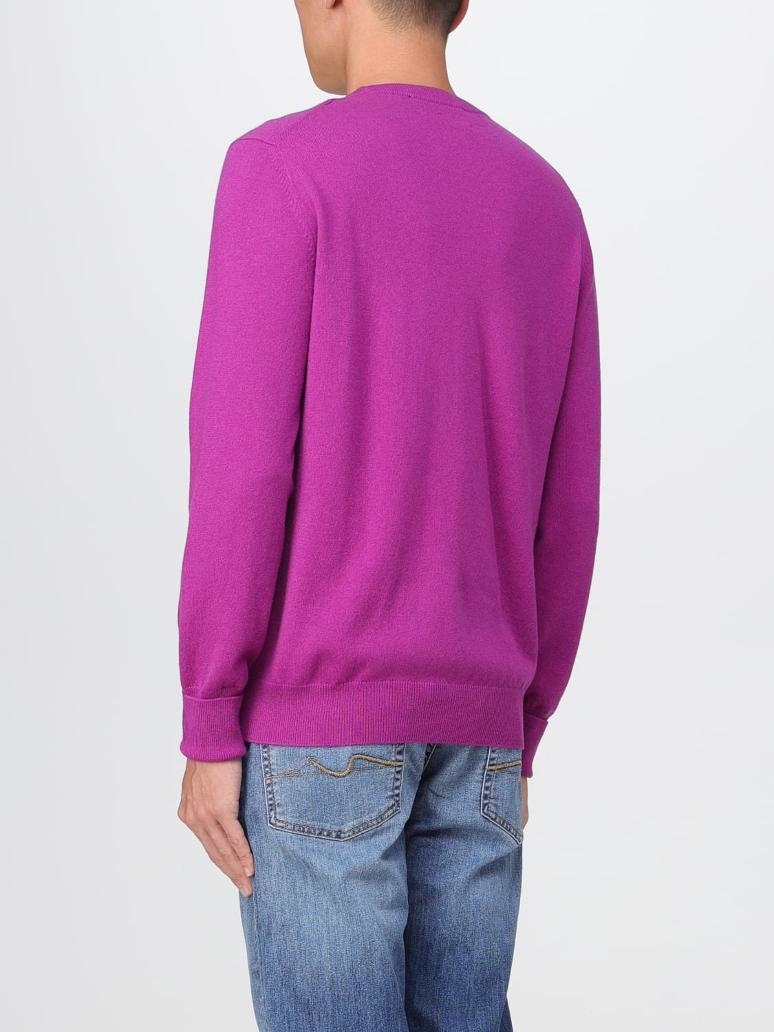 BALLANTYNE SWEATER: Sweatshirt men Ballantyne, Violet - Img 2