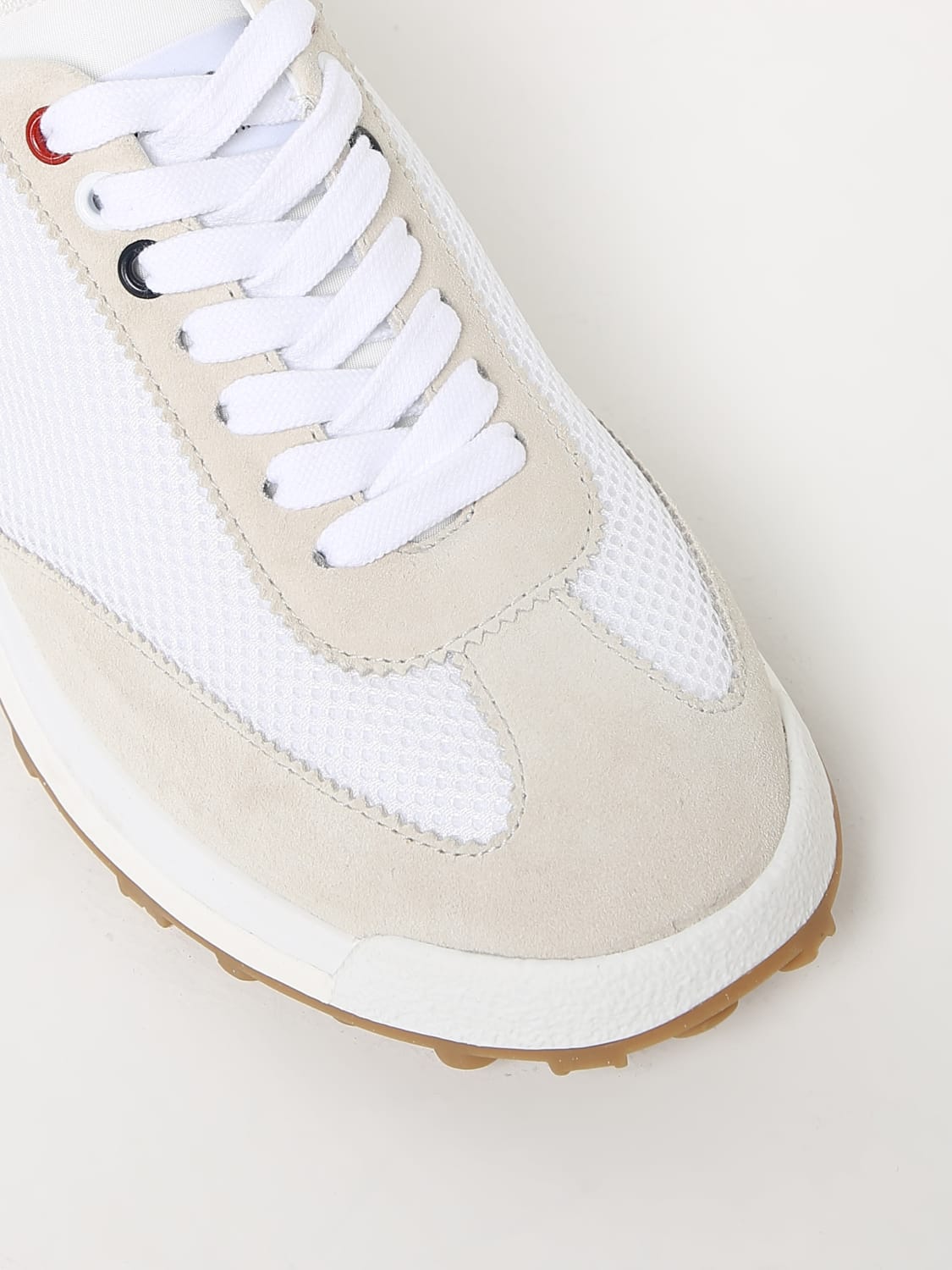 スニーカー THOM BROWNE Men Sneakers White MFD180A03050 03050100 THOM BROWNE: sneakers in mesh and suede - White | Thom