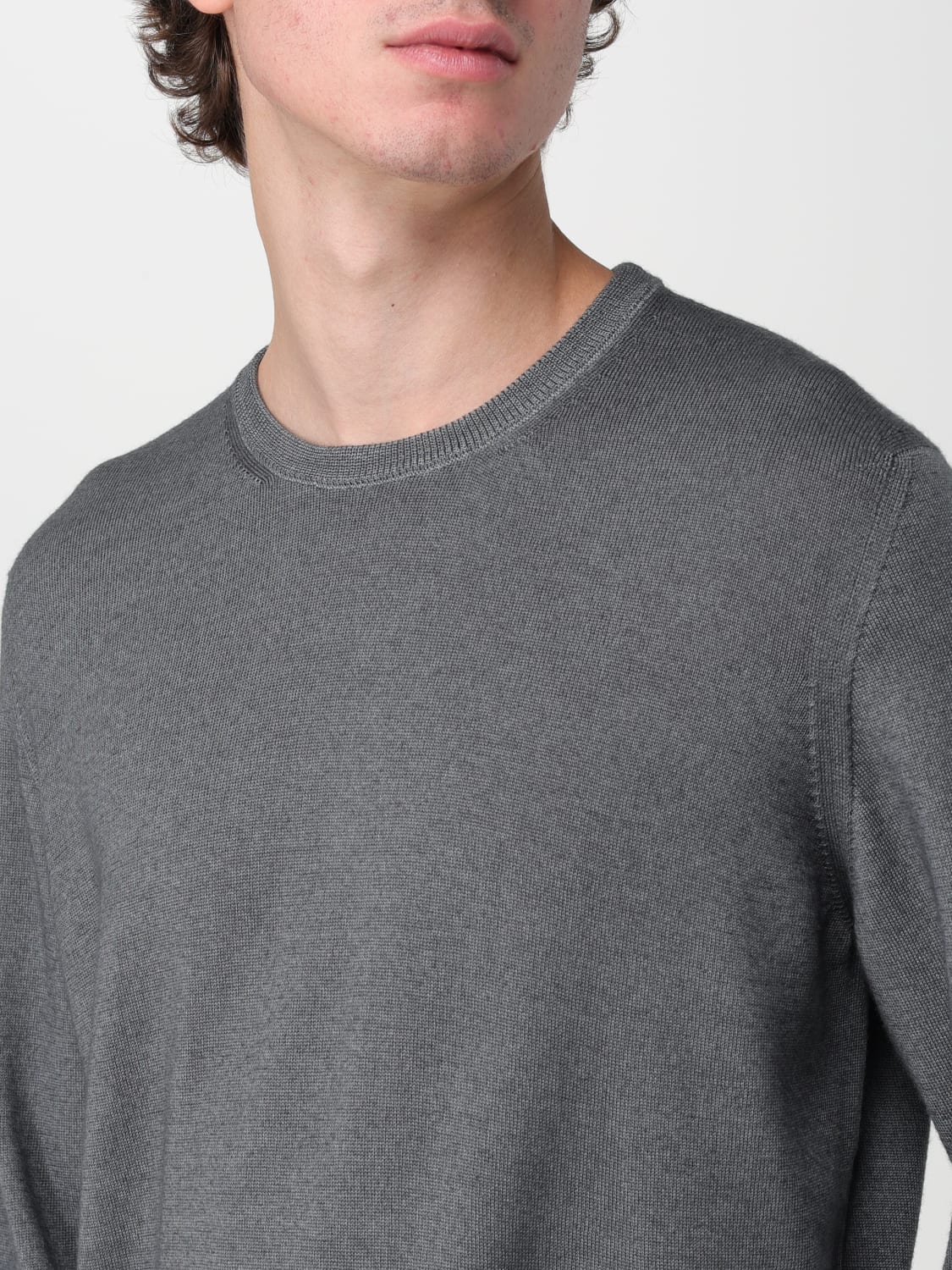 DRUMOHR MAGLIA: Pullover Drumohr in lana, Grigio - Img 3