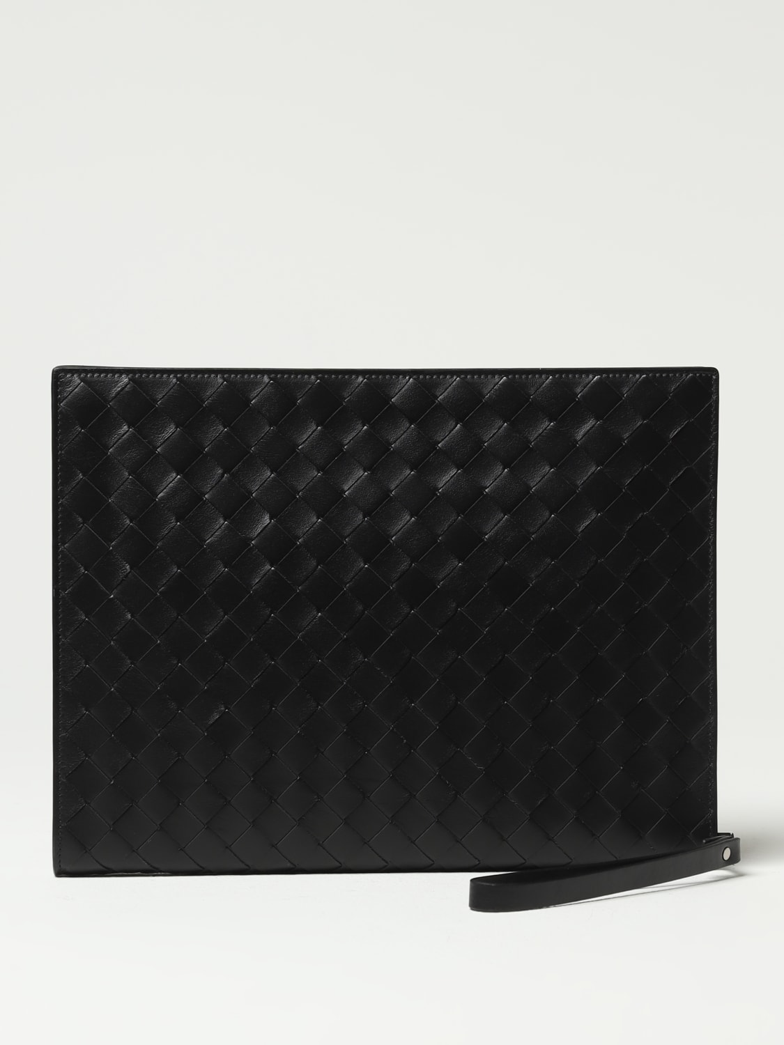 BOTTEGA VENETA PORTADOCUMENTI: Portadocumenti Bottega Veneta in pelle intrecciata, Nero - Img 1