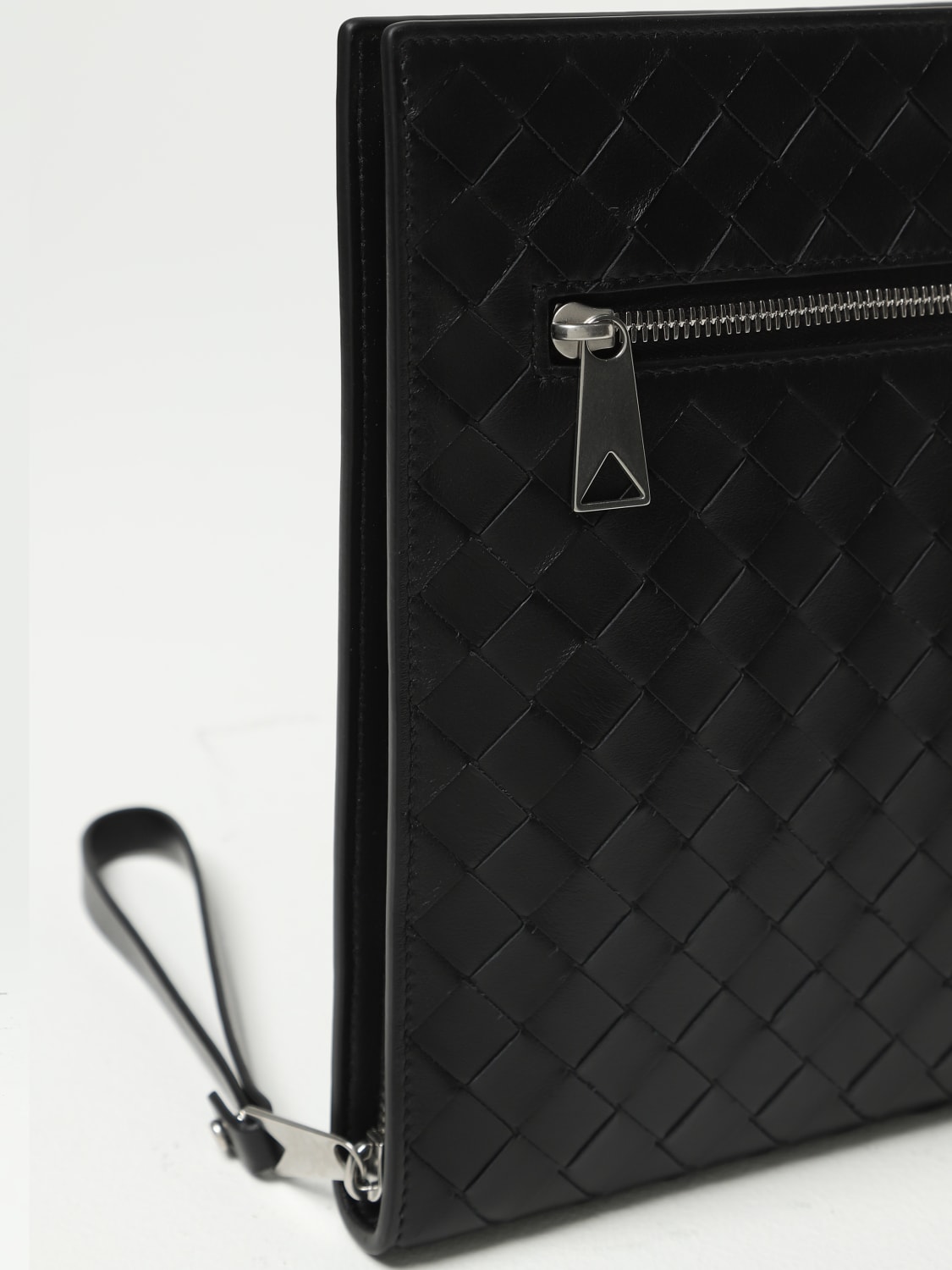 BOTTEGA VENETA PORTADOCUMENTI: Portadocumenti Bottega Veneta in pelle intrecciata, Nero - Img 3