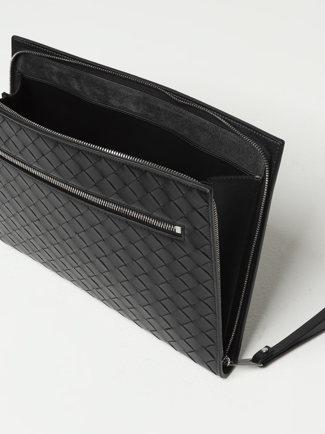 BOTTEGA VENETA PORTADOCUMENTI: Portadocumenti Bottega Veneta in pelle intrecciata, Nero - Img 4