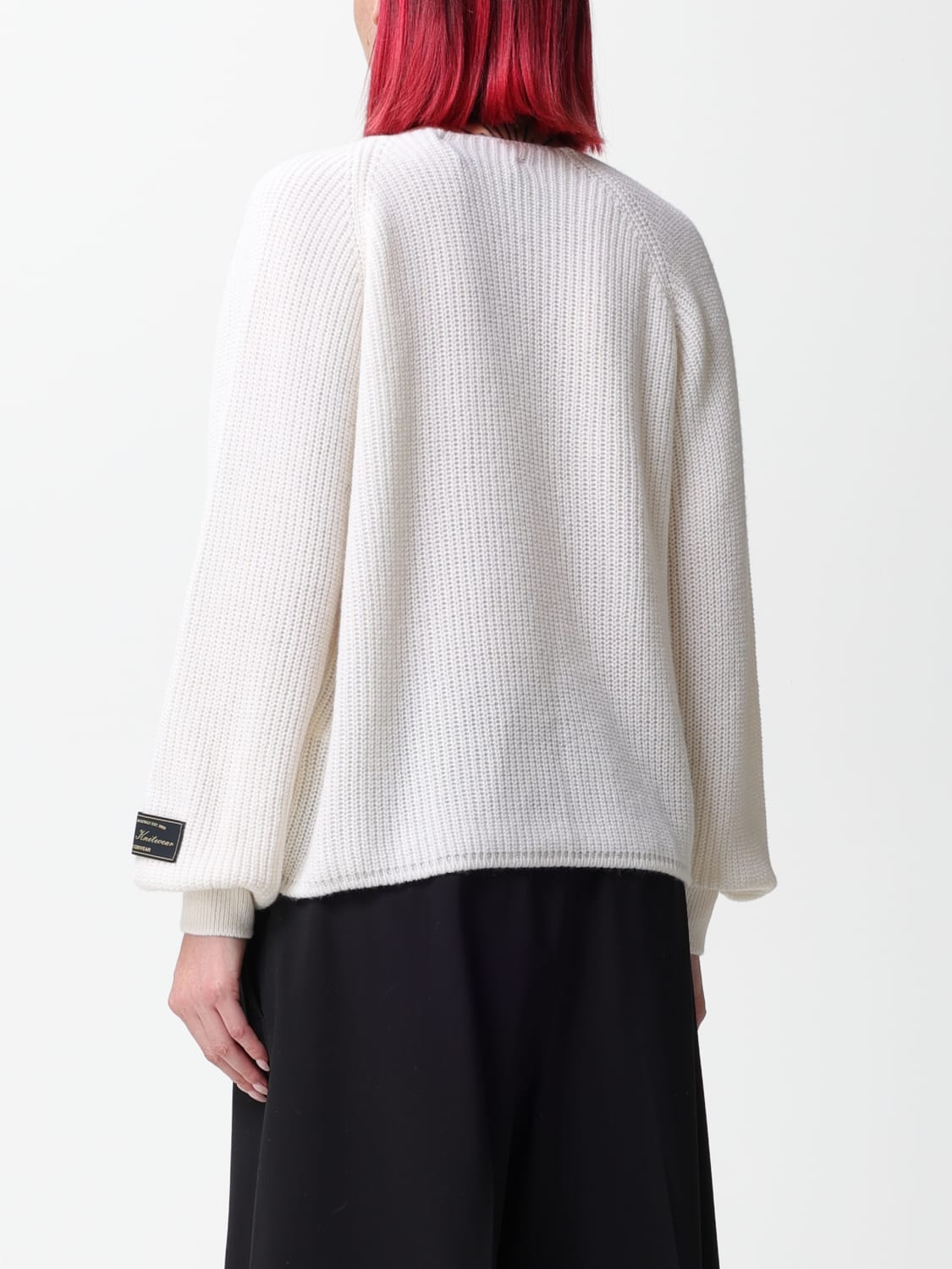 MSGM SWEATER: MSGM sweater in wool and cashmere, White - Img 3